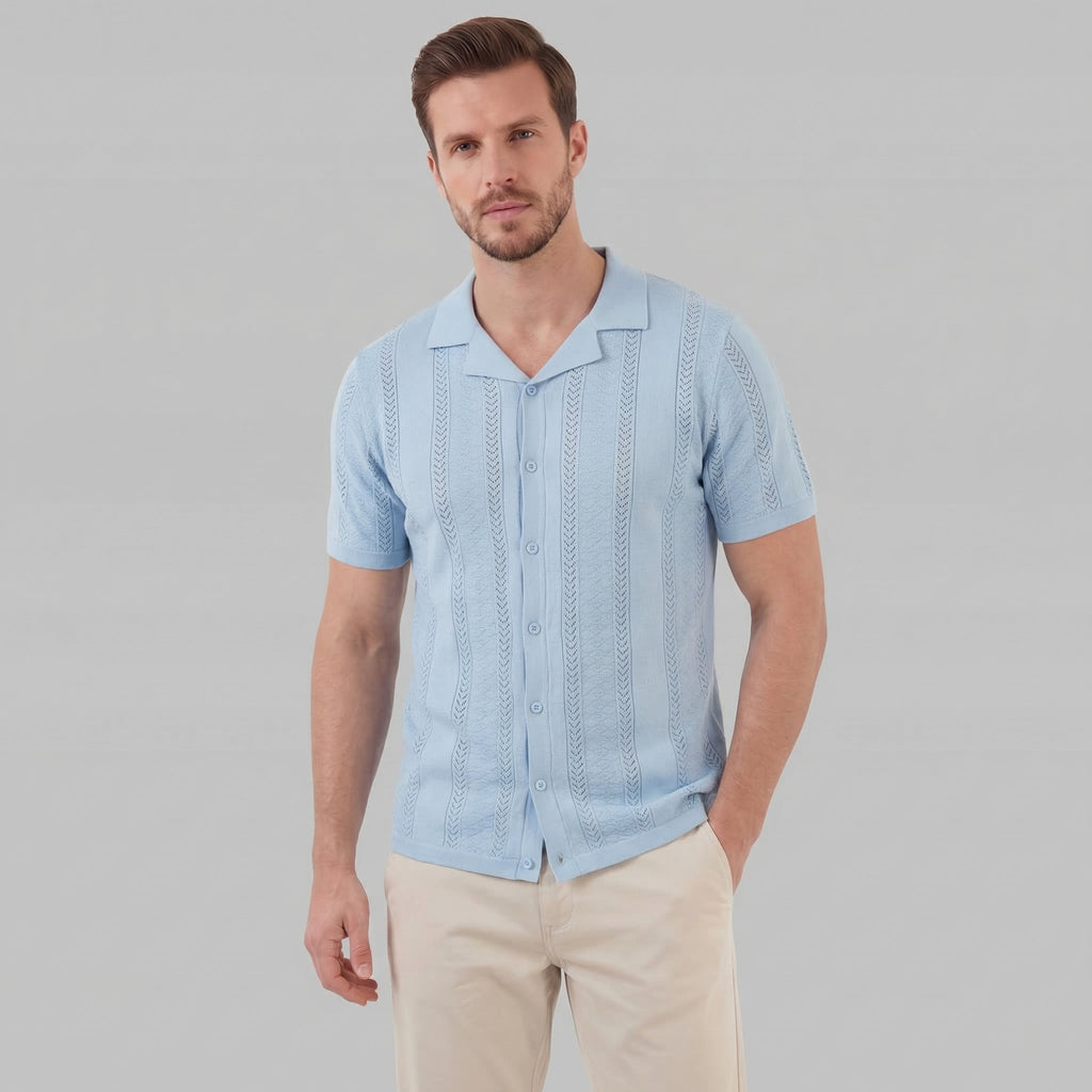 Men's Cotton Short Sleeve Summer Shirt for Casual Wear
