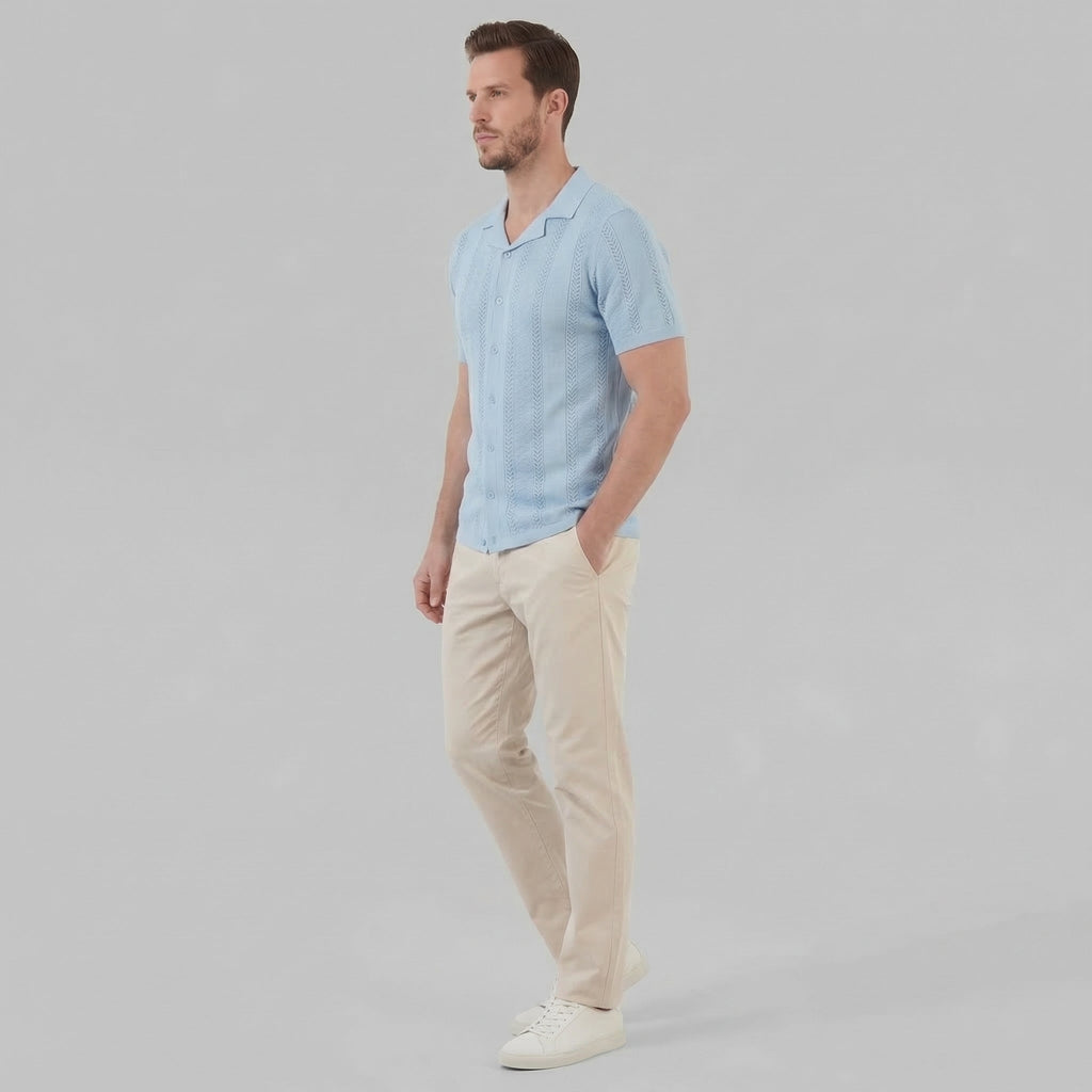 Men's Cotton Short Sleeve Summer Shirt for Casual Wear