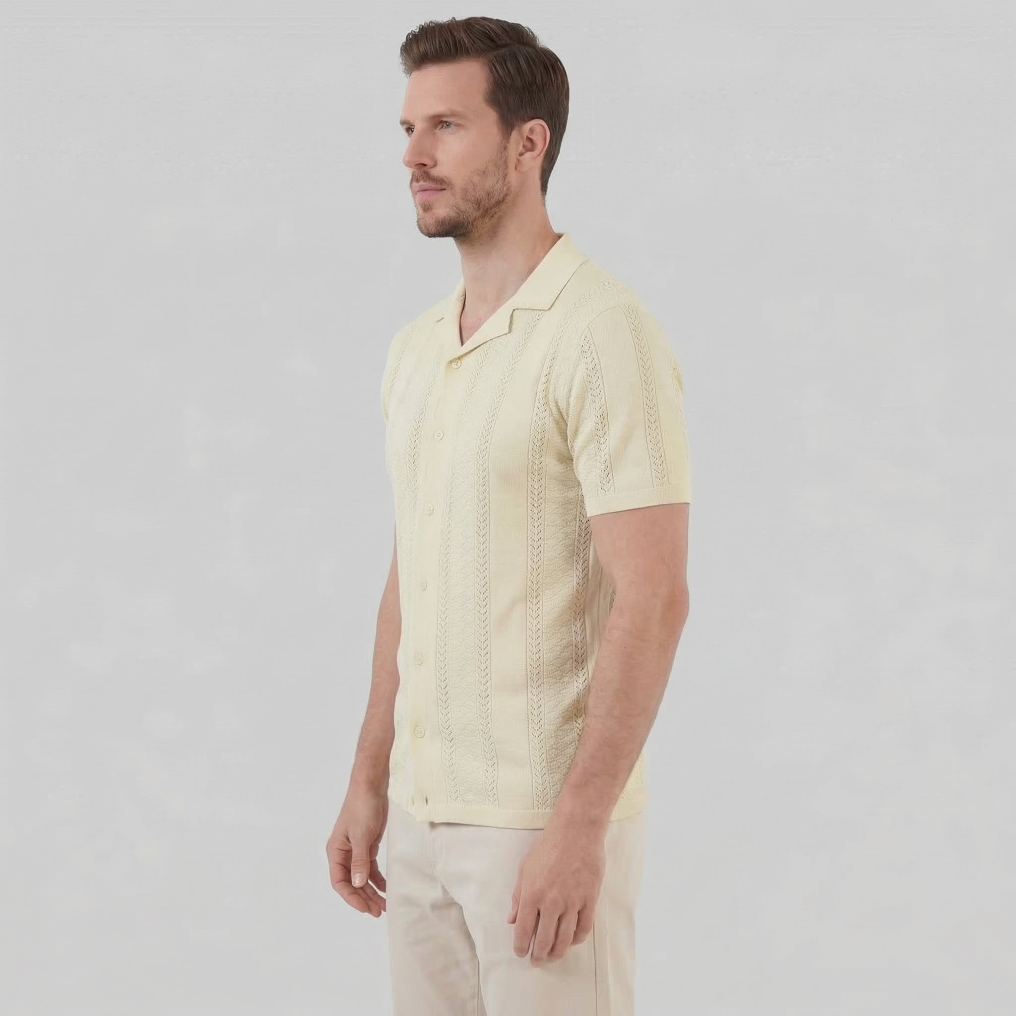 Men's Cotton Short Sleeve Summer Shirt for Casual Wear