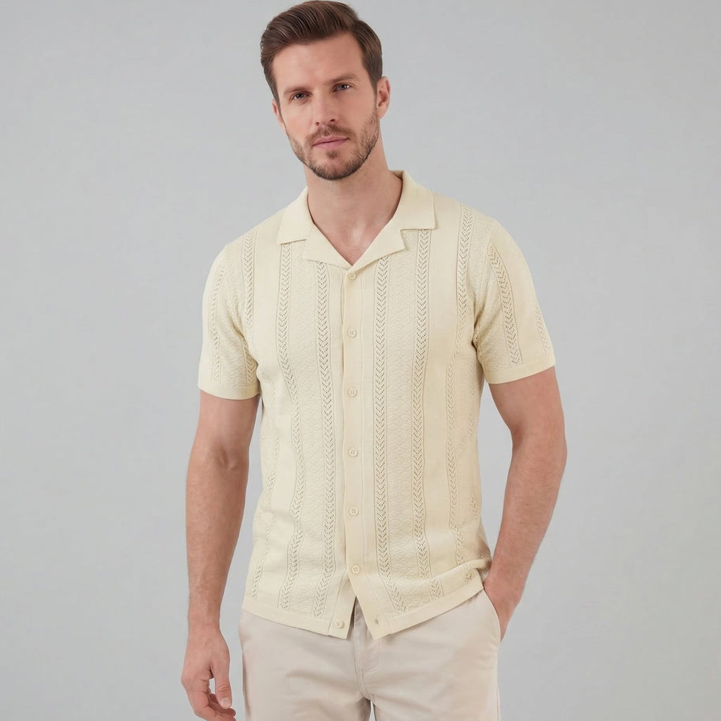 Men's Cotton Short Sleeve Summer Shirt for Casual Wear