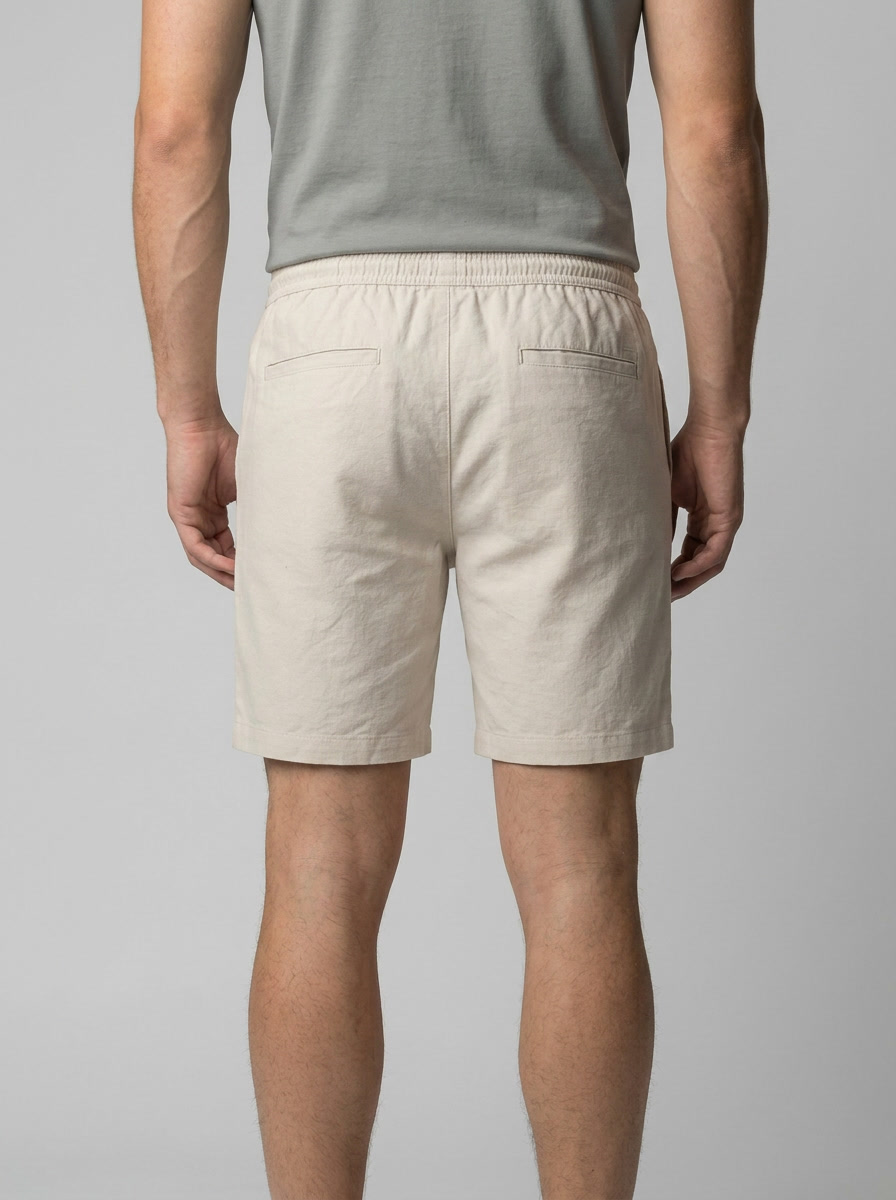 Men's Drawstring Waist Lounge Shorts - Comfortable Cotton Casual Wear