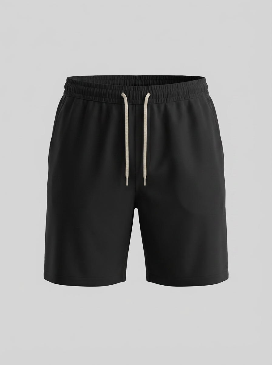 Men's Drawstring Waist Lounge Shorts - Comfortable Cotton Casual Wear