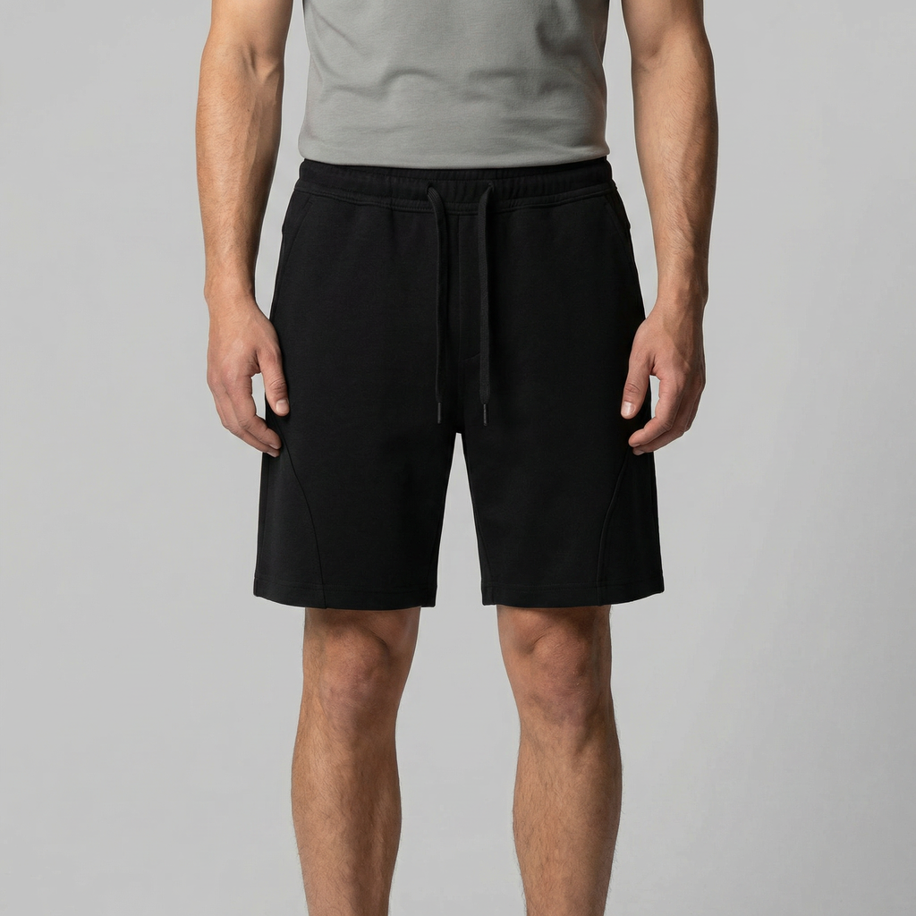 Men's Jogger Shorts - Relaxed Fit Cotton Blend for Casual Wear