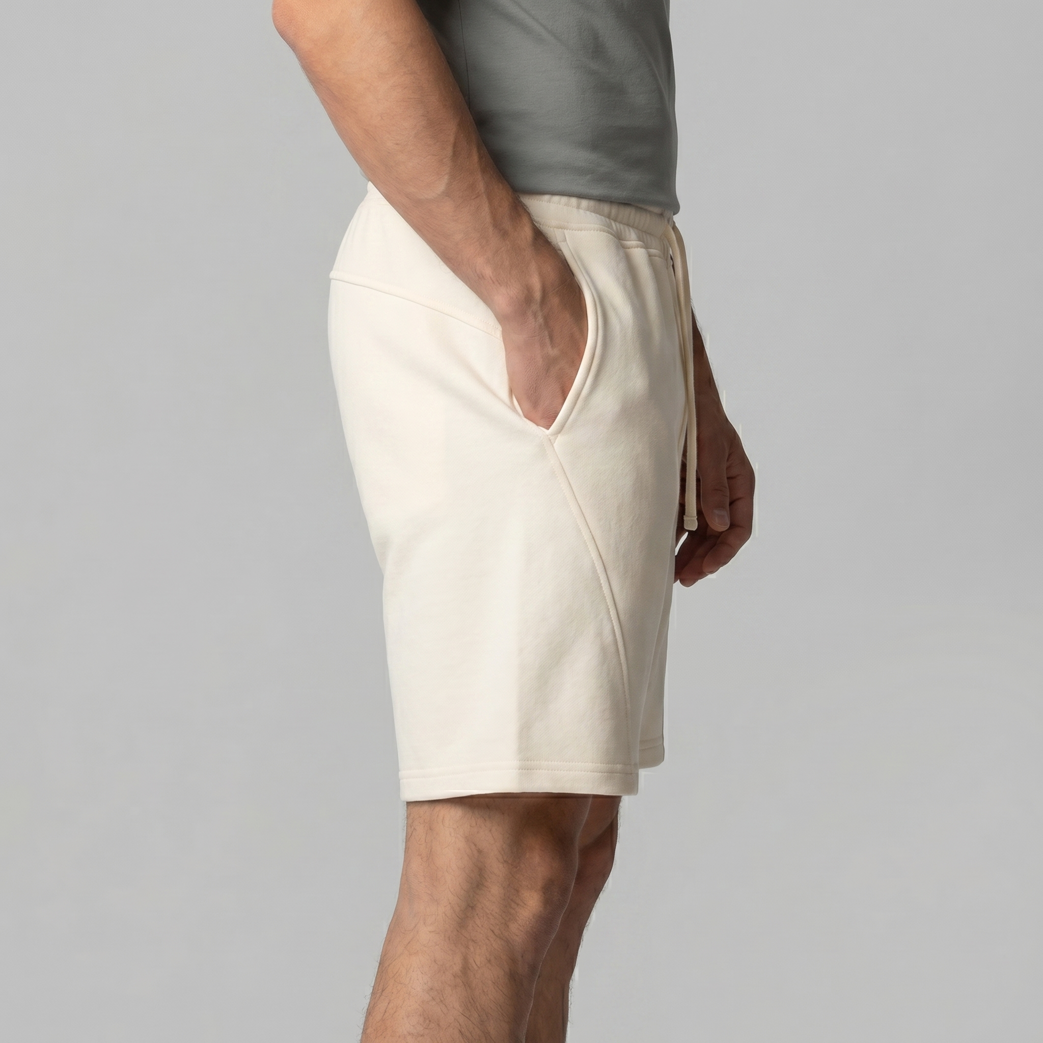 Men's Jogger Shorts - Relaxed Fit Cotton Blend for Casual Wear