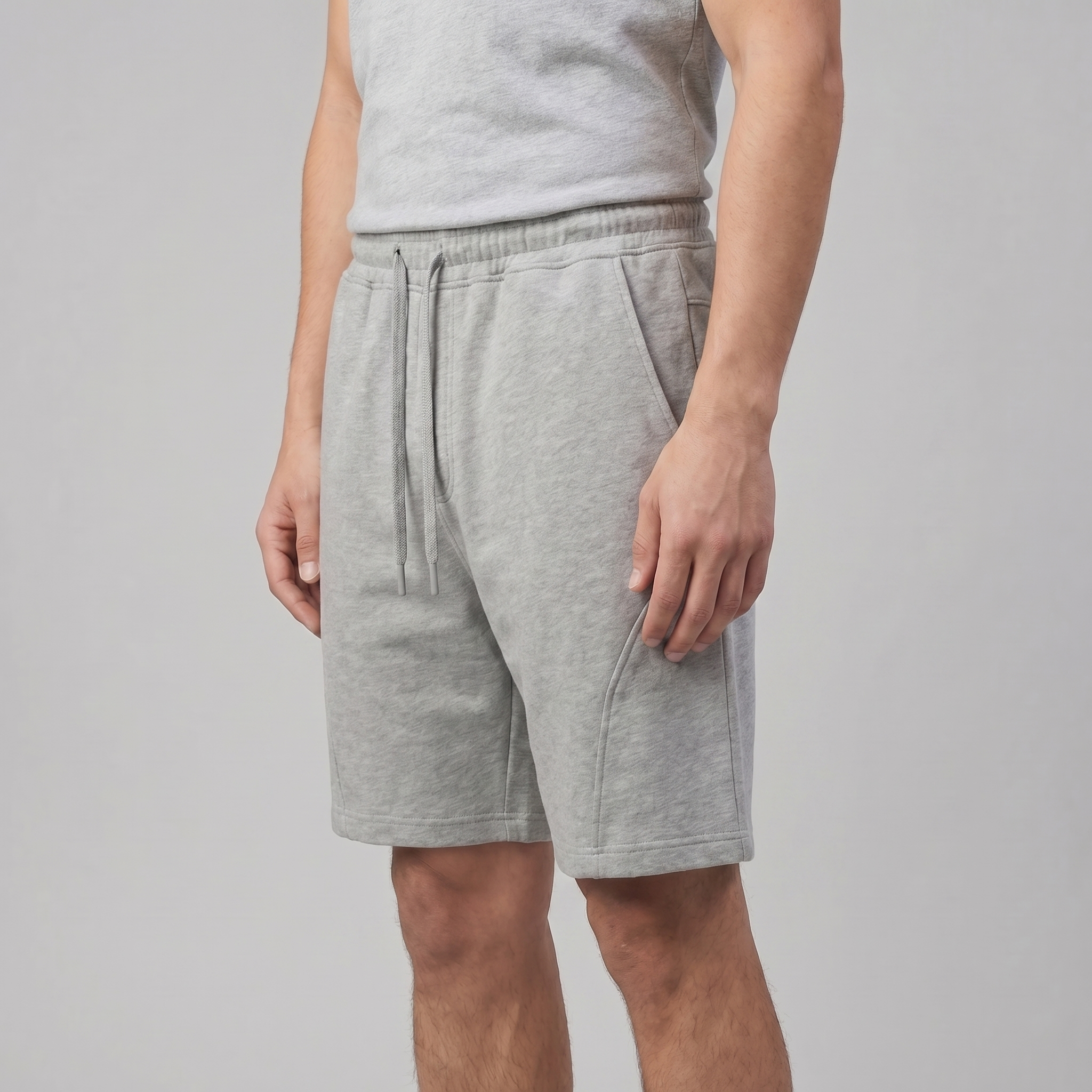 Men's Jogger Shorts - Relaxed Fit Cotton Blend for Casual Wear