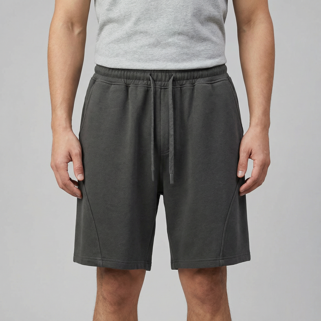 Men's Jogger Shorts - Relaxed Fit Cotton Blend for Casual Wear