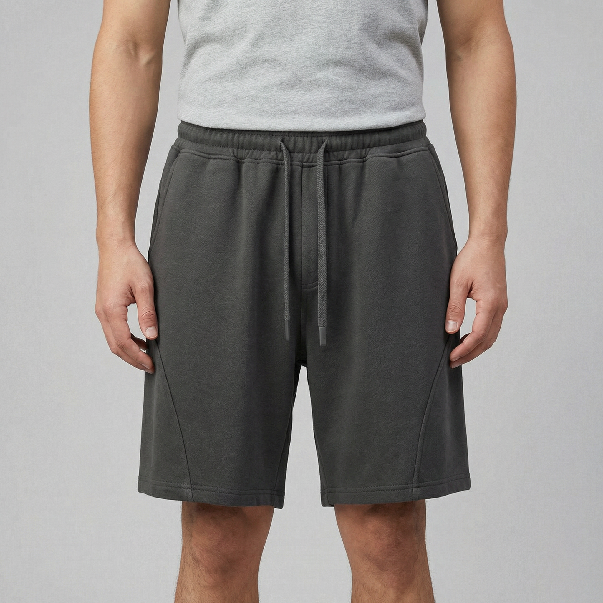 Men's Jogger Shorts - Relaxed Fit Cotton Blend for Casual Wear