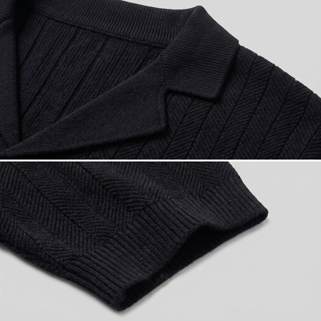 Men's Knit Button-Up Shirt - Soft Fabric, Casual Style for Everyday Wear