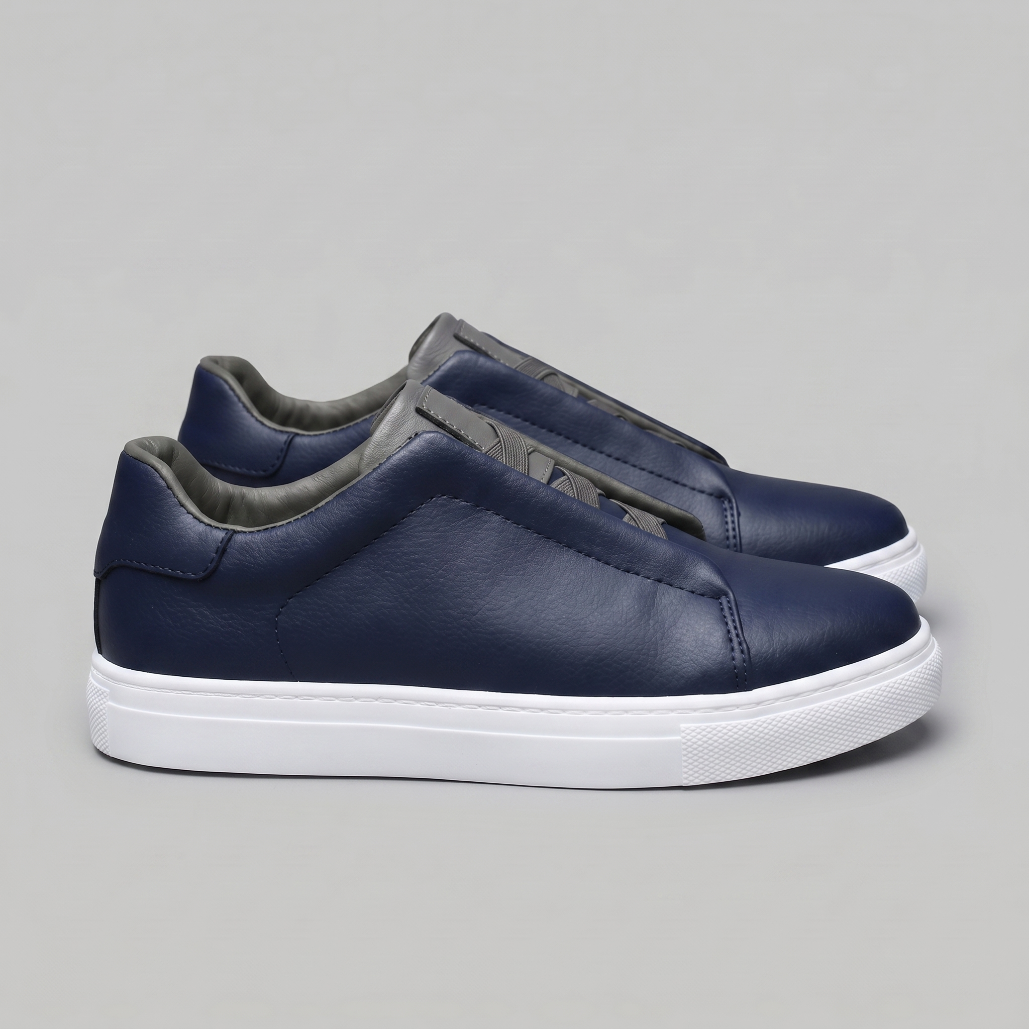 Men's Lace-Free Classic Sneakers - Casual Footwear for Everyday Wear