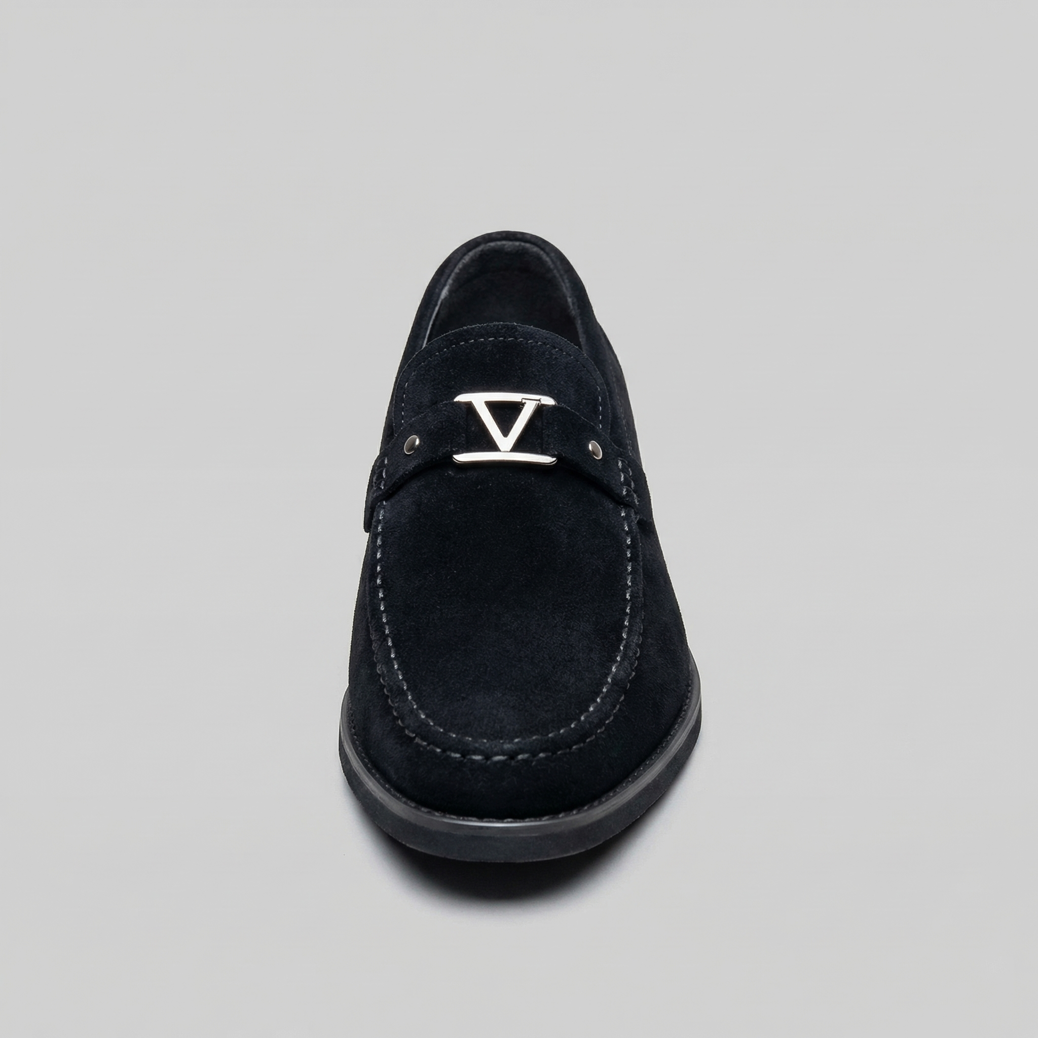 Men's Leather Business Loafers - Elegant Slip-On Dress Shoes for Office Wear