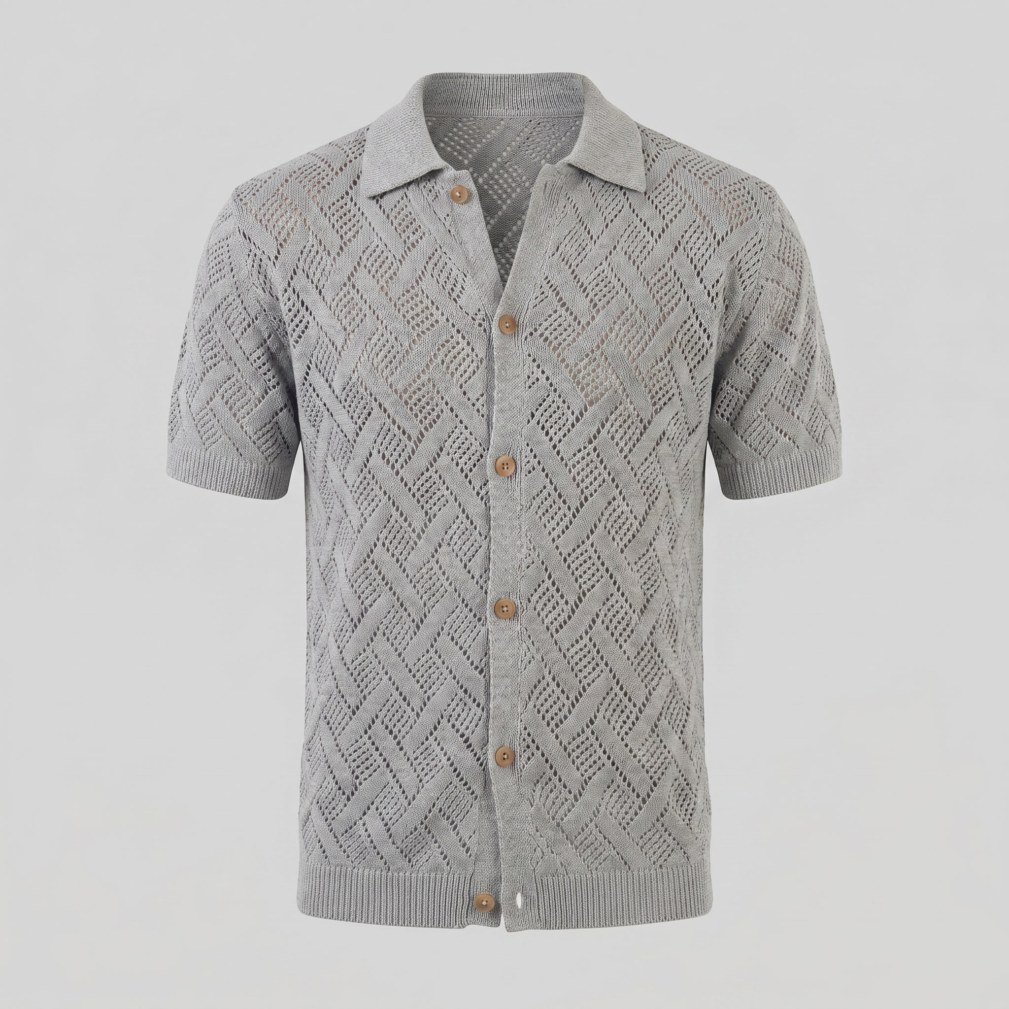 Men's Lightweight Cotton Beach Polo Shirt for Summer Casual Wear