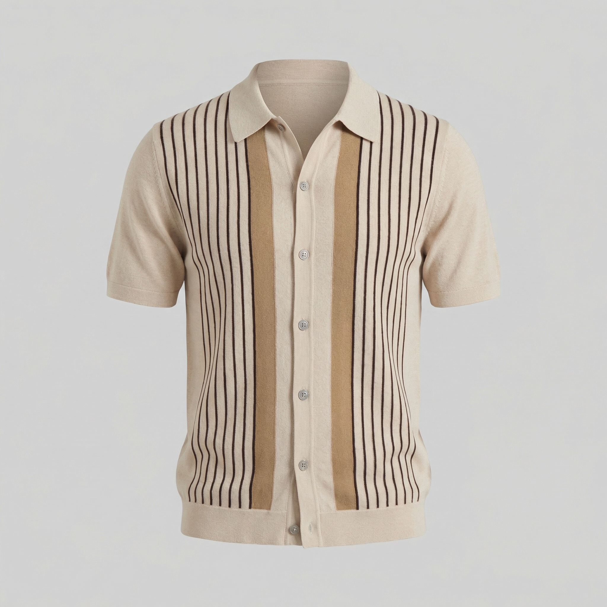 Men's Lightweight Cotton Short Sleeve Beach Shirt for Summer Casual Wear