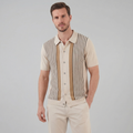 Men's Lightweight Cotton Short Sleeve Beach Shirt for Summer Casual Wear