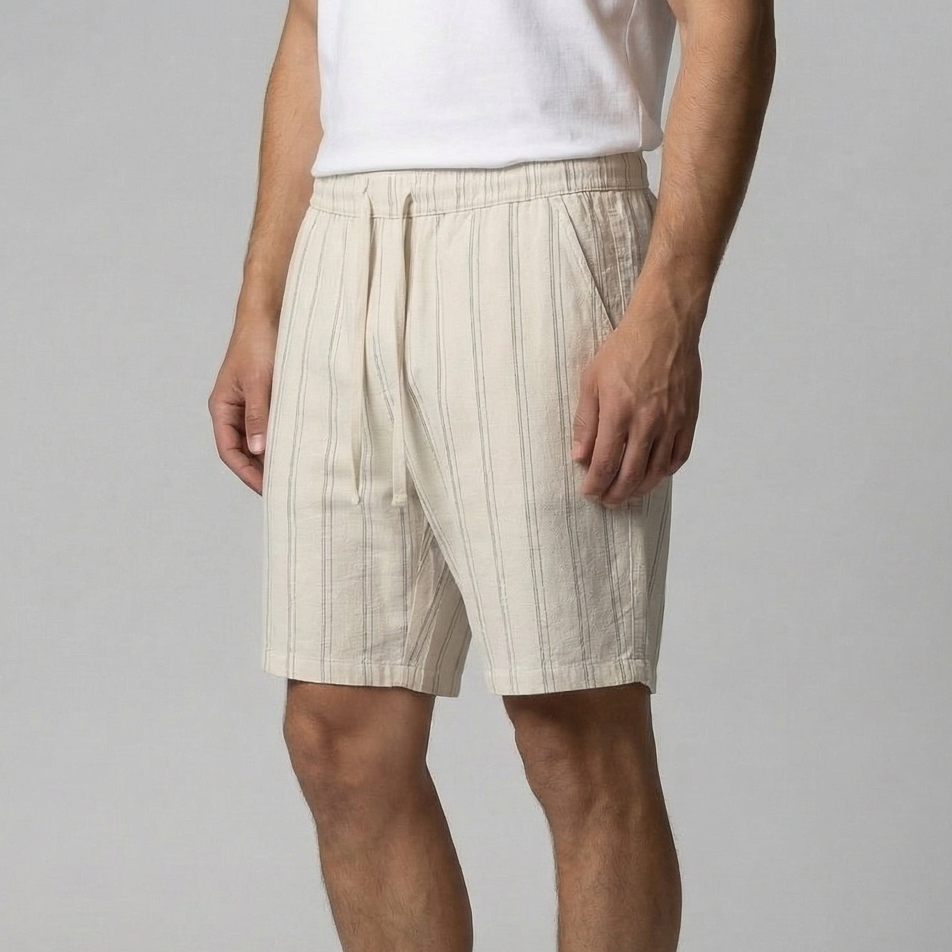 Men's Lightweight Cotton Summer Shorts for Casual Wear and Outdoor Activities