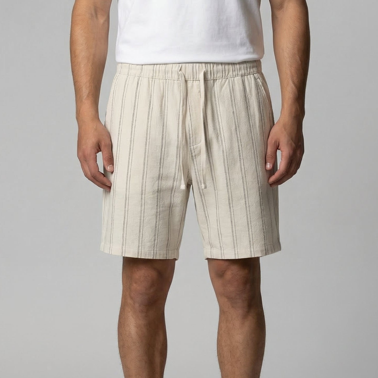 Men's Lightweight Cotton Summer Shorts for Casual Wear and Outdoor Activities