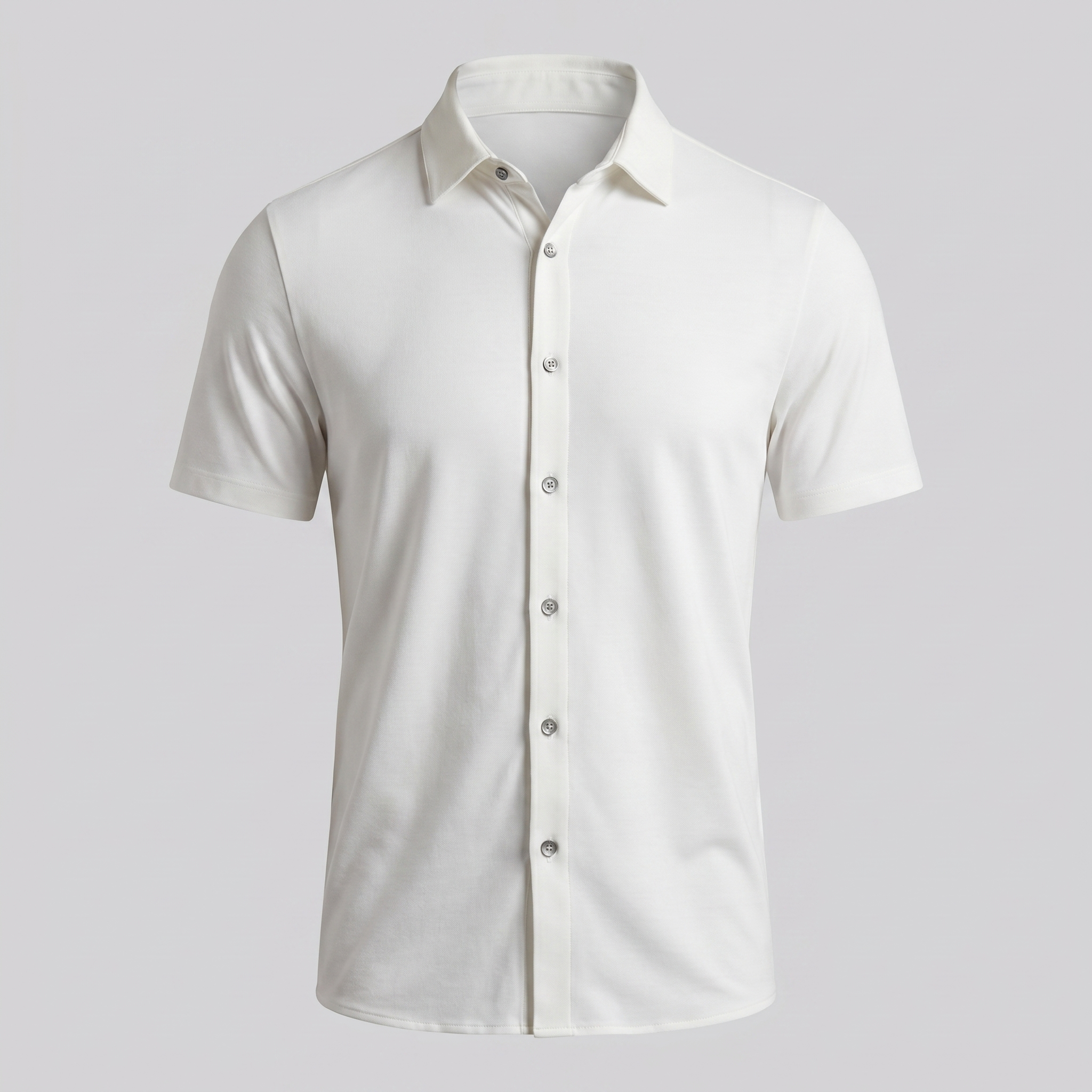 Men's Lightweight Stretch Cotton Summer Shirt for Casual Wear