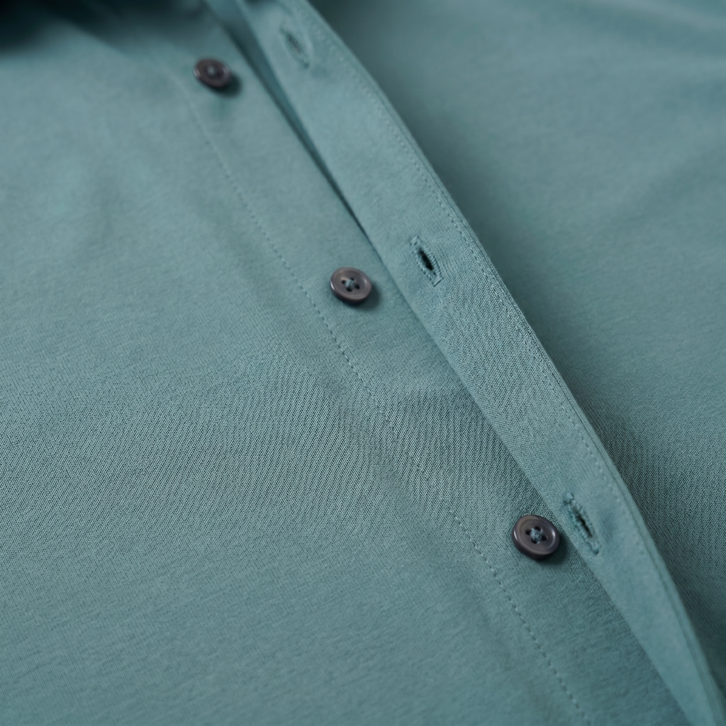 Men's Lightweight Stretch Cotton Summer Shirt for Casual Wear