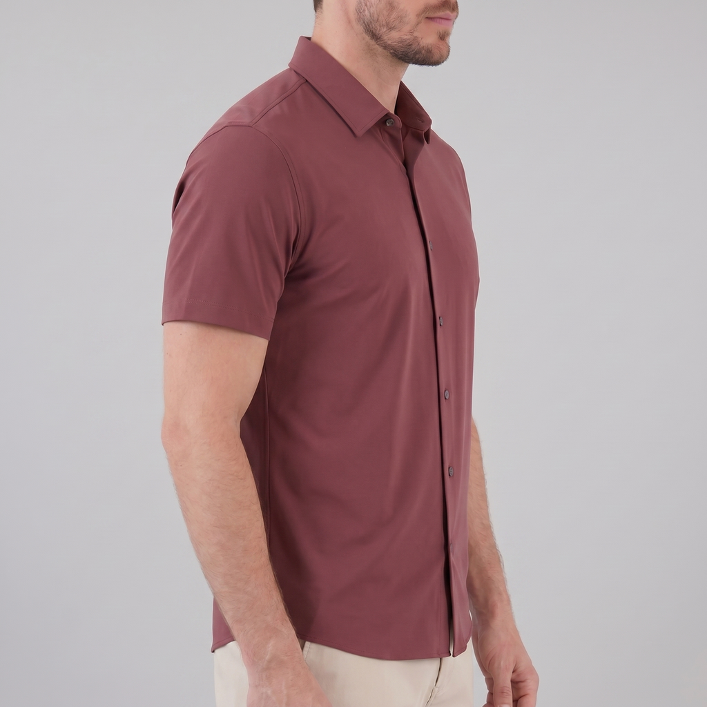 Men's Lightweight Stretch Cotton Summer Shirt for Casual Wear