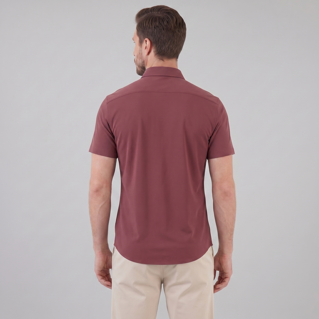 Men's Lightweight Stretch Cotton Summer Shirt for Casual Wear