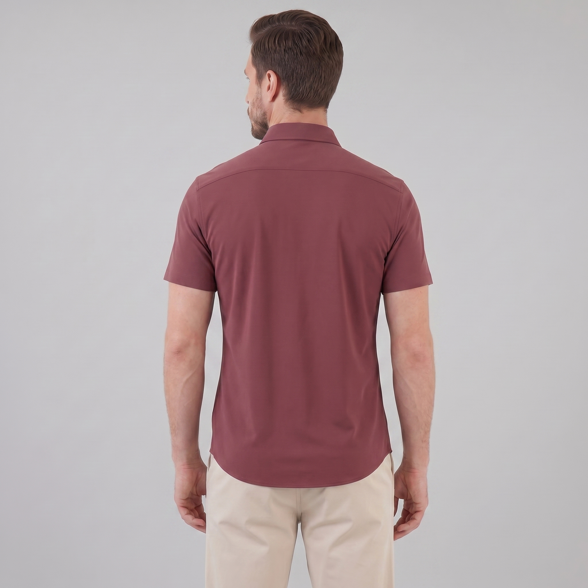 Men's Lightweight Stretch Cotton Summer Shirt for Casual Wear
