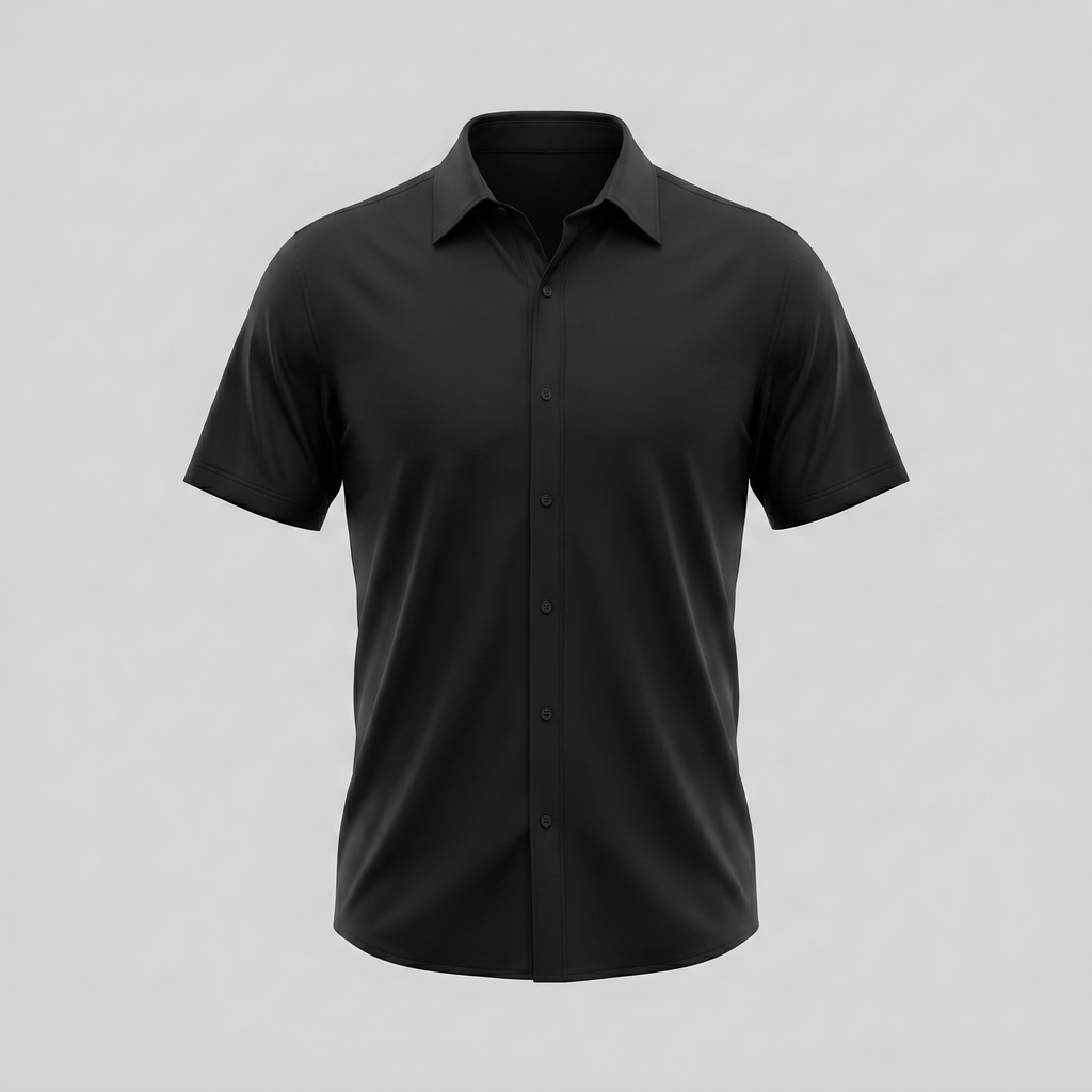 Men's Lightweight Stretch Cotton Summer Shirt for Casual Wear