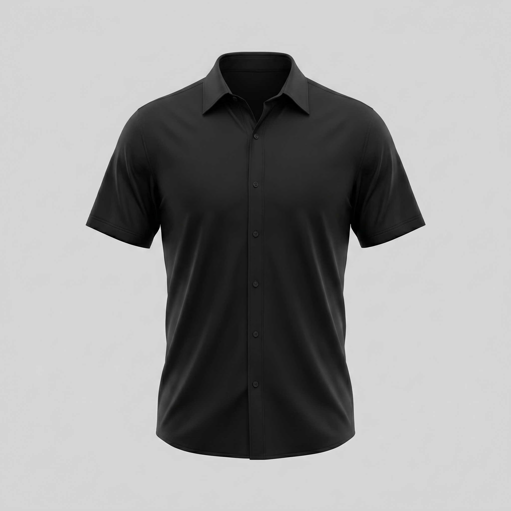 Men's Lightweight Stretch Cotton Summer Shirt for Casual Wear
