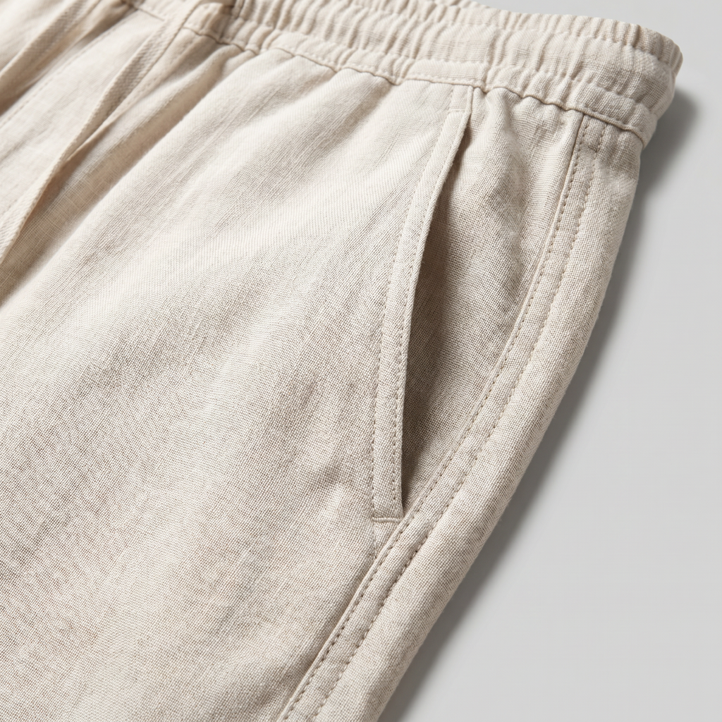 Men's Linen Baggy Pants for Casual Wear - Lightweight and Comfortable