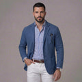 Men's Linen Blazer Jacket - Casual Style for Everyday Wear