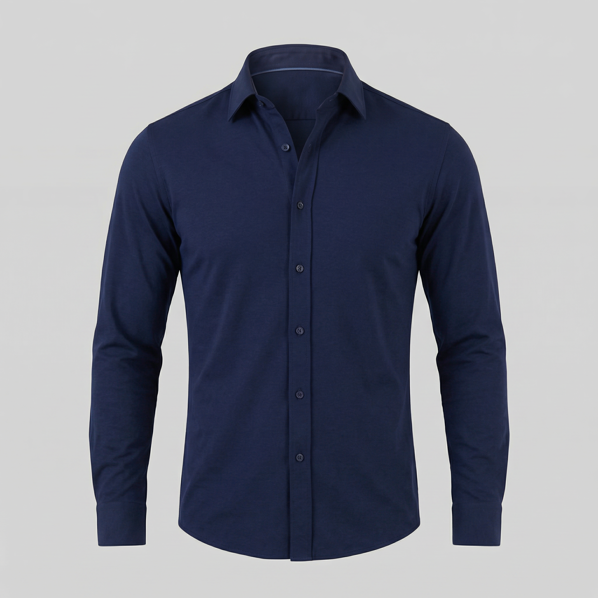 Men's Long Sleeve Cotton Dress Shirt for Formal and Business Wear