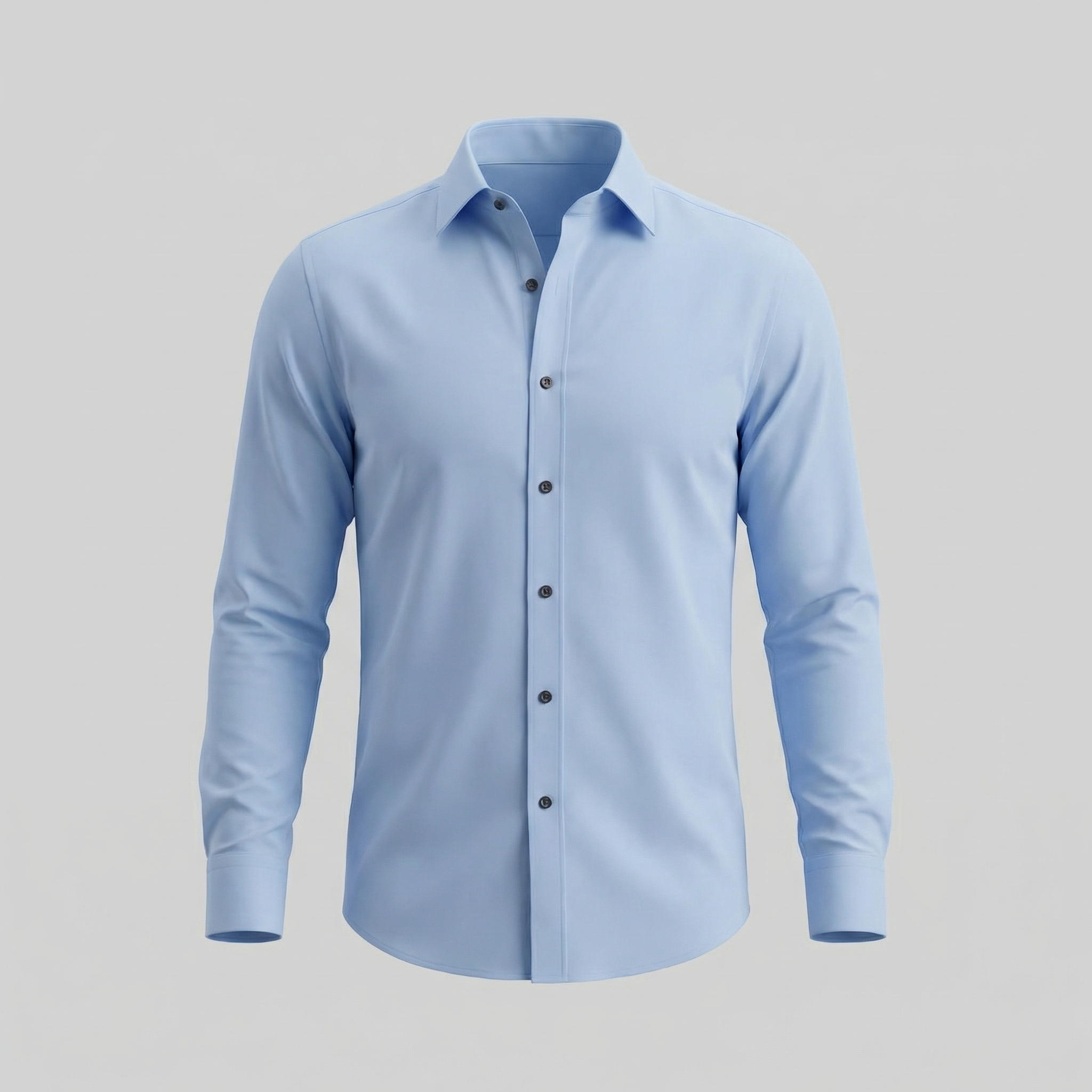 Men's Long Sleeve Cotton Dress Shirt for Formal and Business Wear