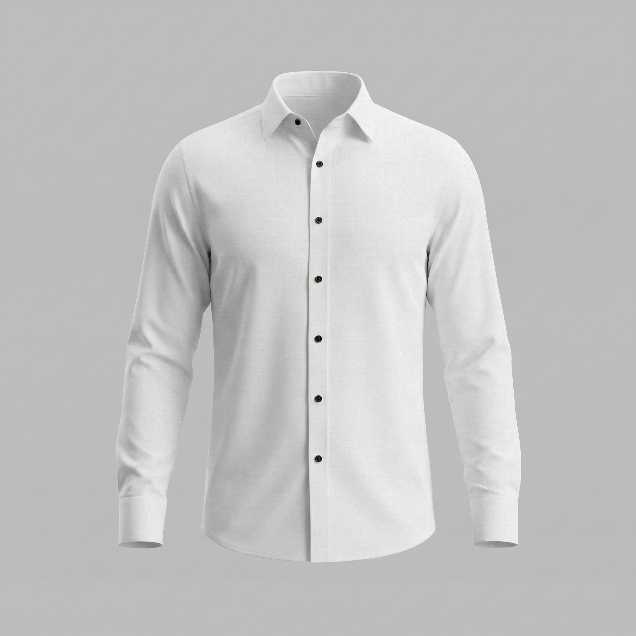 Men's Long Sleeve Cotton Dress Shirt for Formal and Business Wear