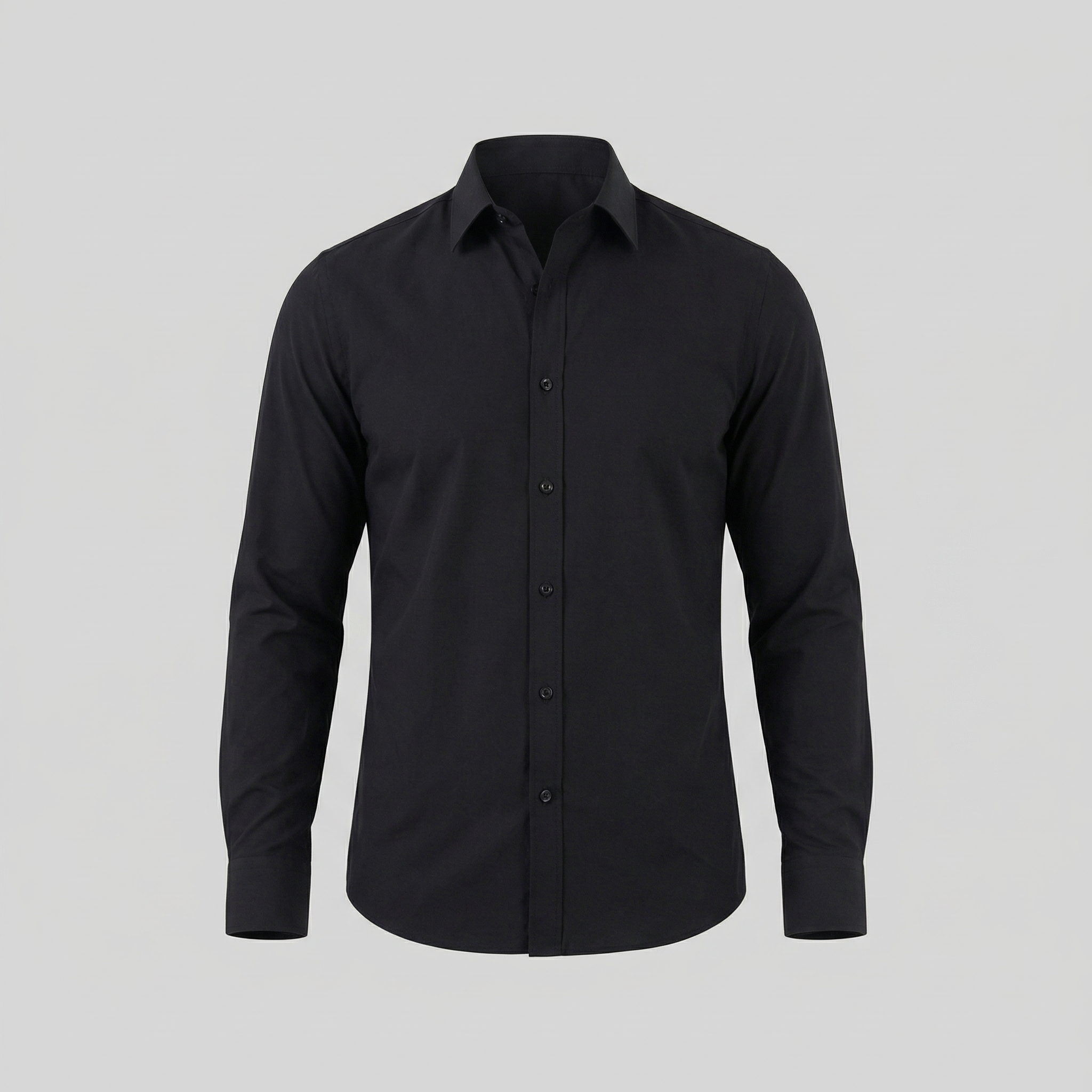 Men's Long Sleeve Cotton Dress Shirt for Formal and Business Wear