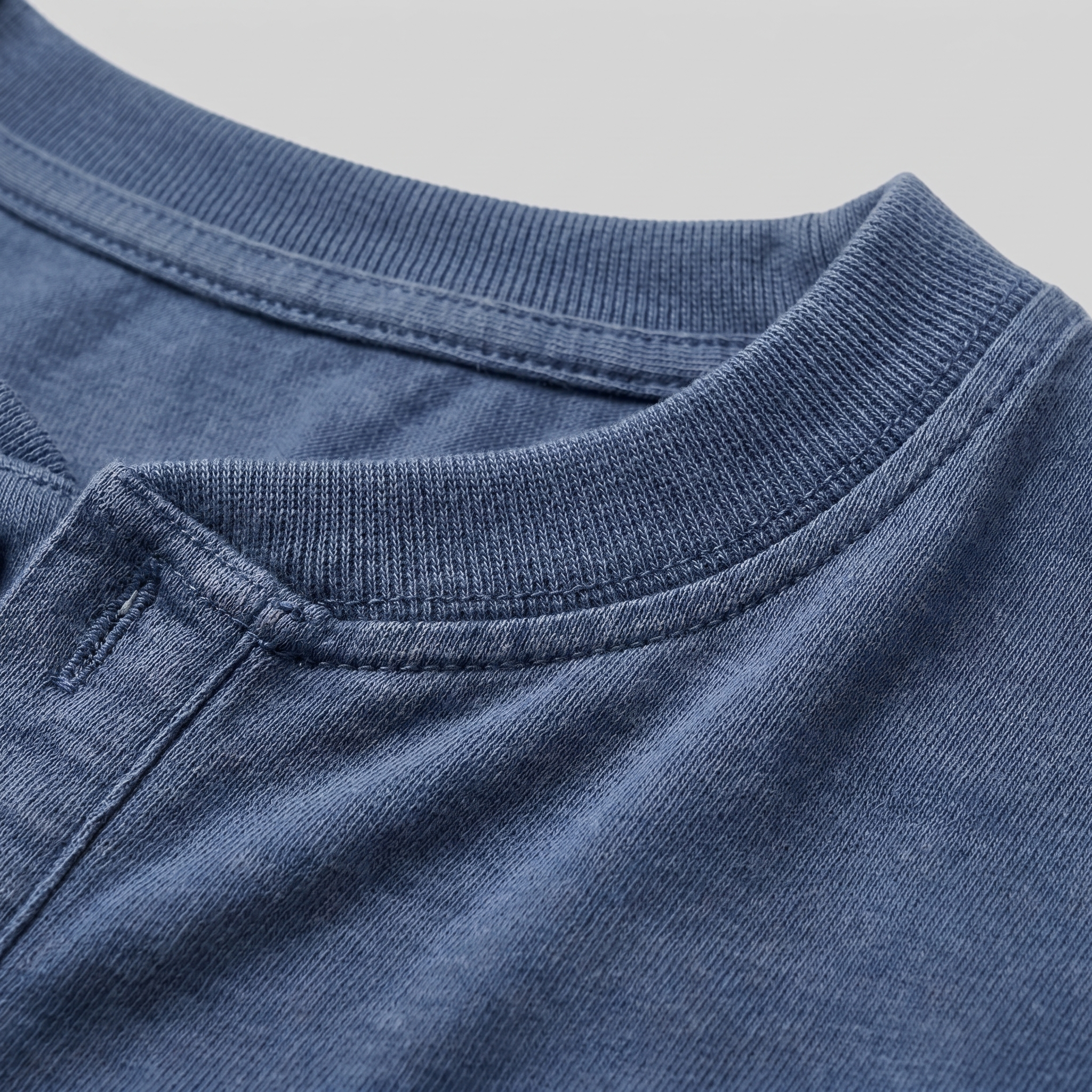 Men's Long Sleeve Cotton Henley Shirt for Casual Wear