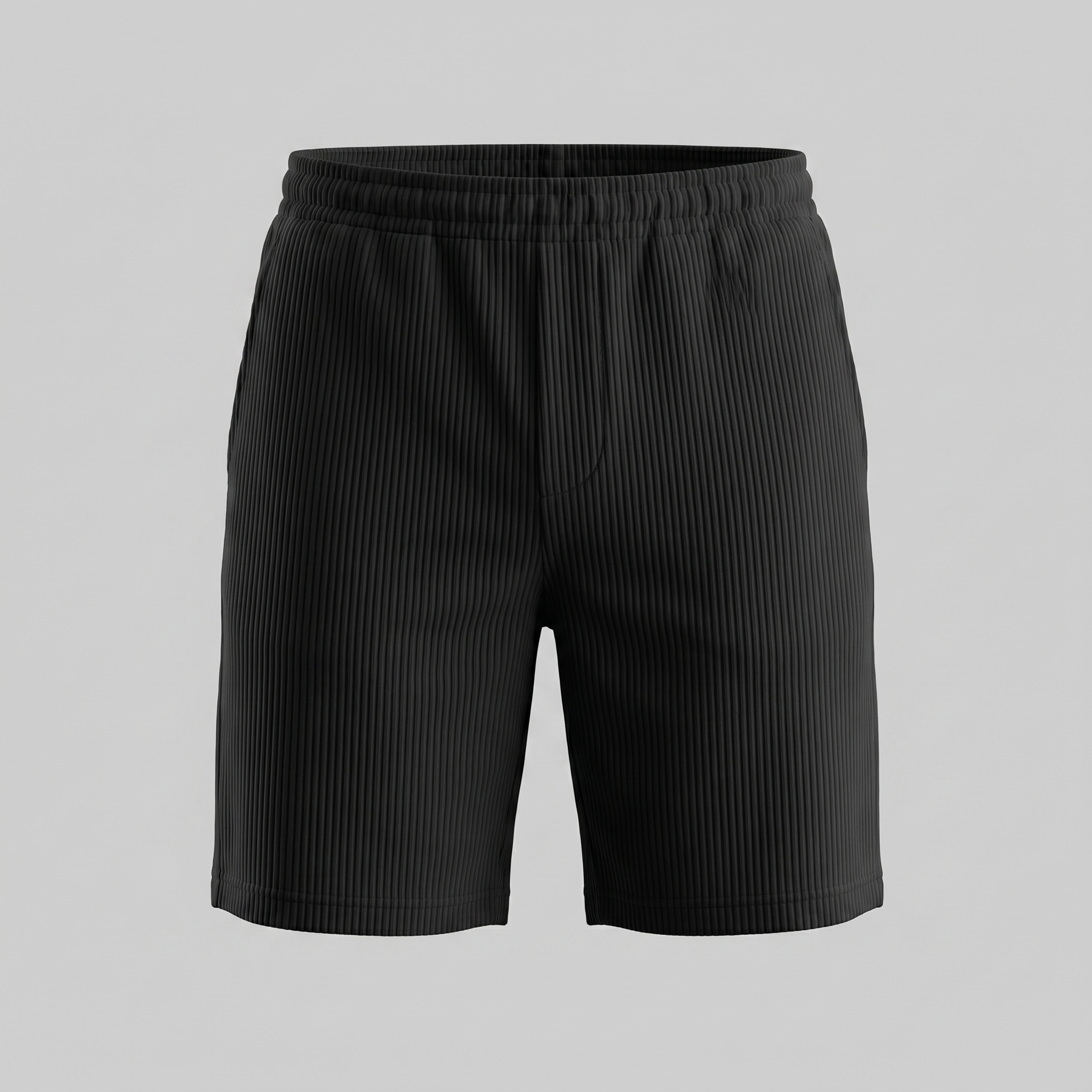 Men's Relaxed Fit Pleated Shorts - Comfortable Cotton Casual Wear