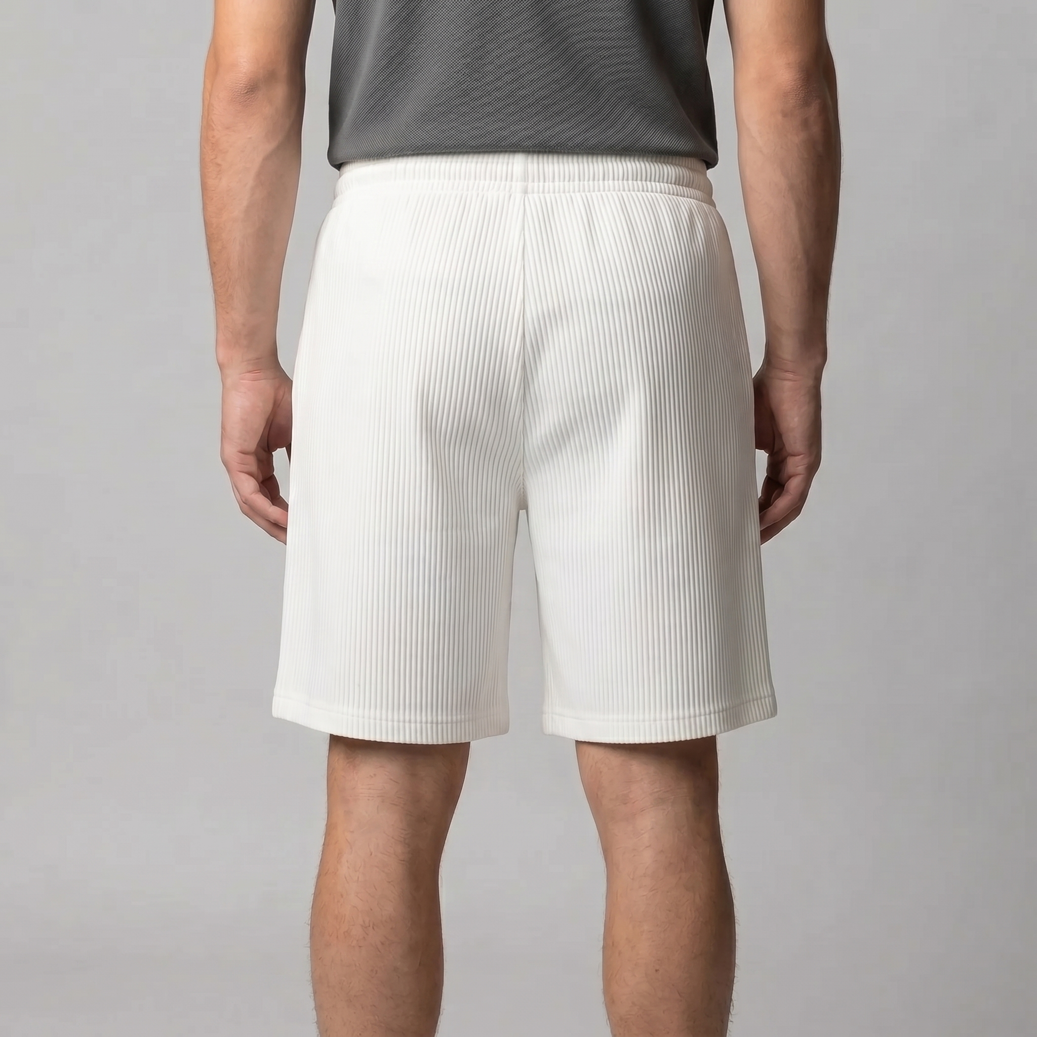 Men's Relaxed Fit Pleated Shorts - Comfortable Cotton Casual Wear