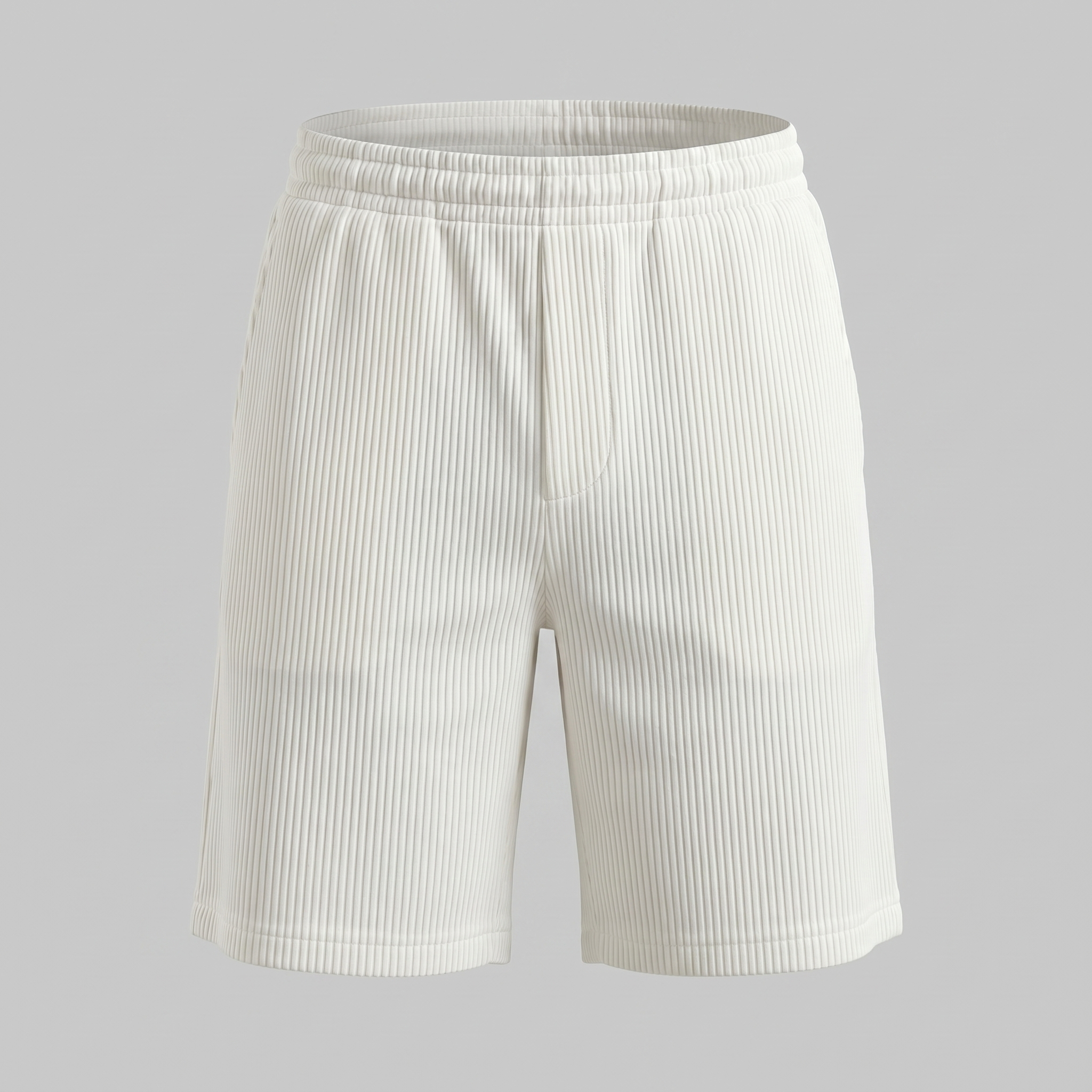 Men's Relaxed Fit Pleated Shorts - Comfortable Cotton Casual Wear