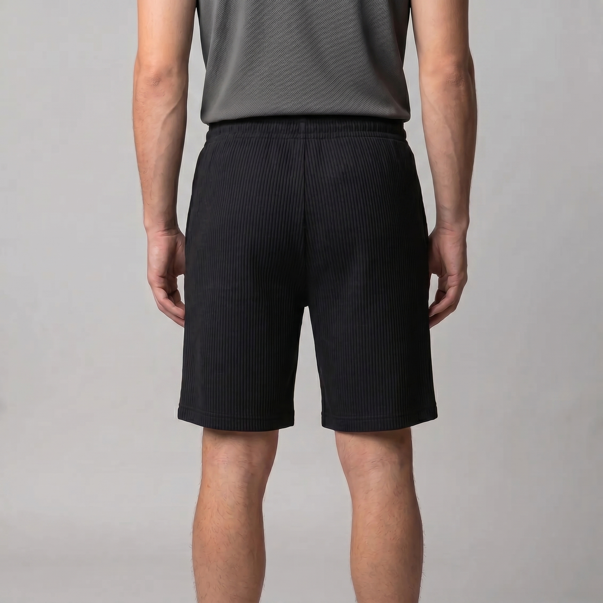 Men's Relaxed Fit Pleated Shorts - Comfortable Cotton Casual Wear