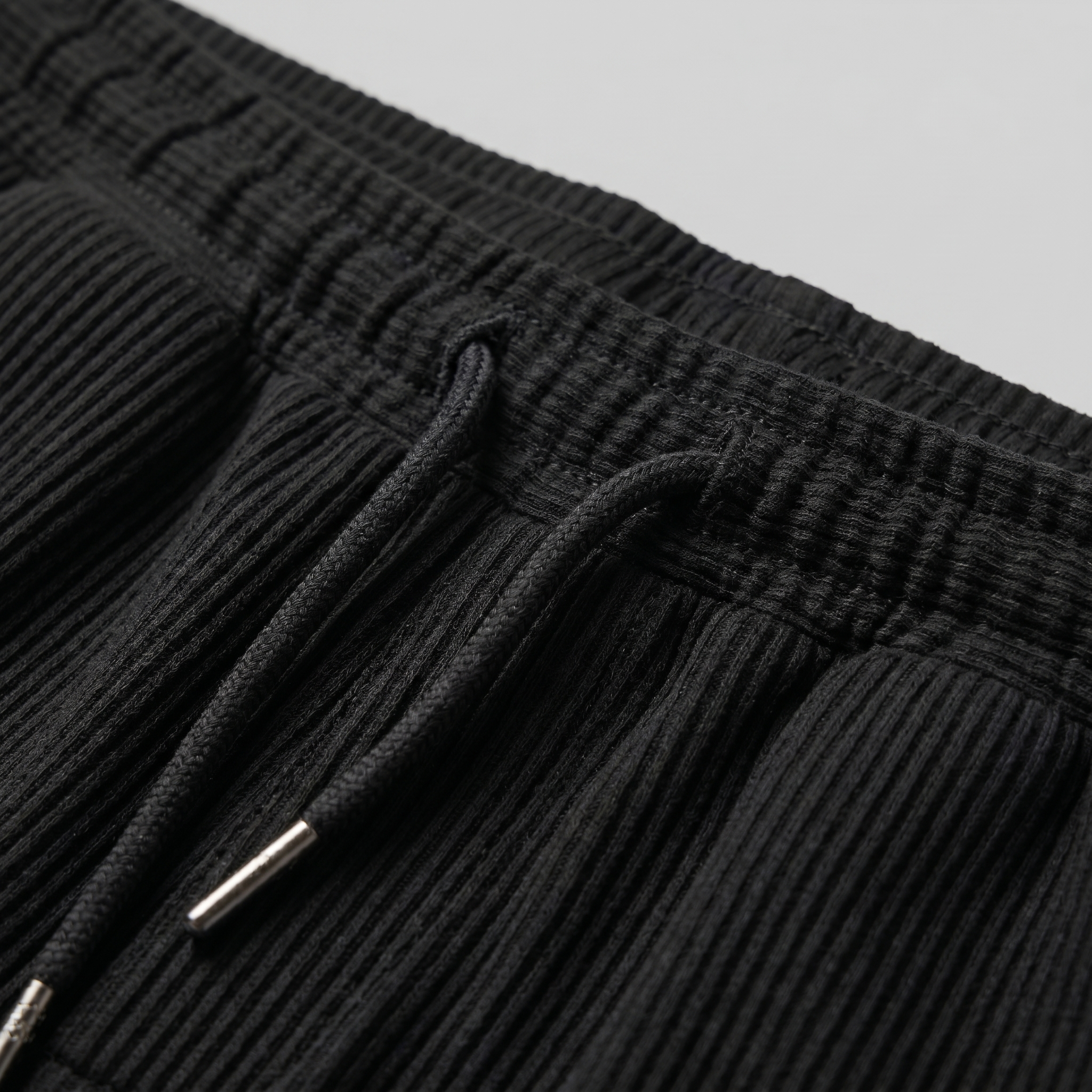 Men's Ribbed Cotton Summer Shorts for Casual Wear