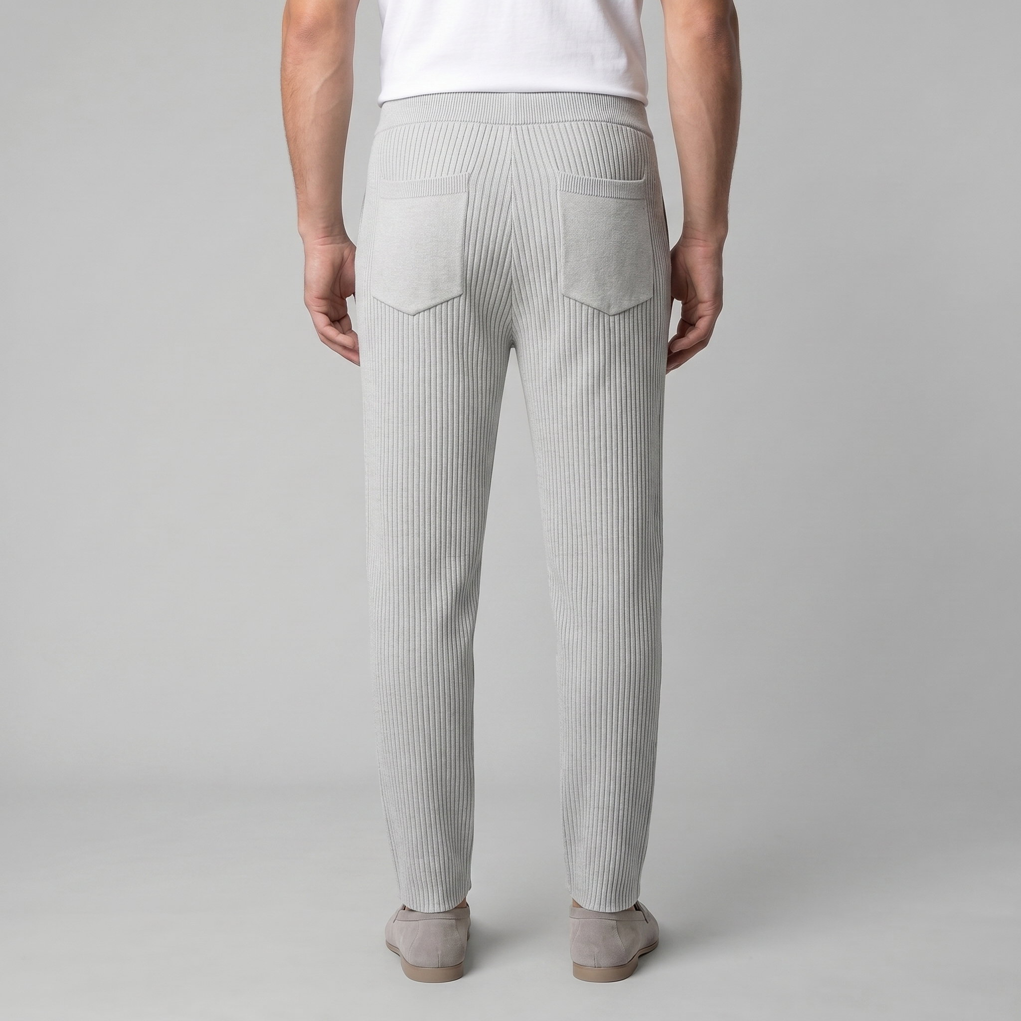 Men's Ribbed Cotton Trousers for Casual Everyday Wear