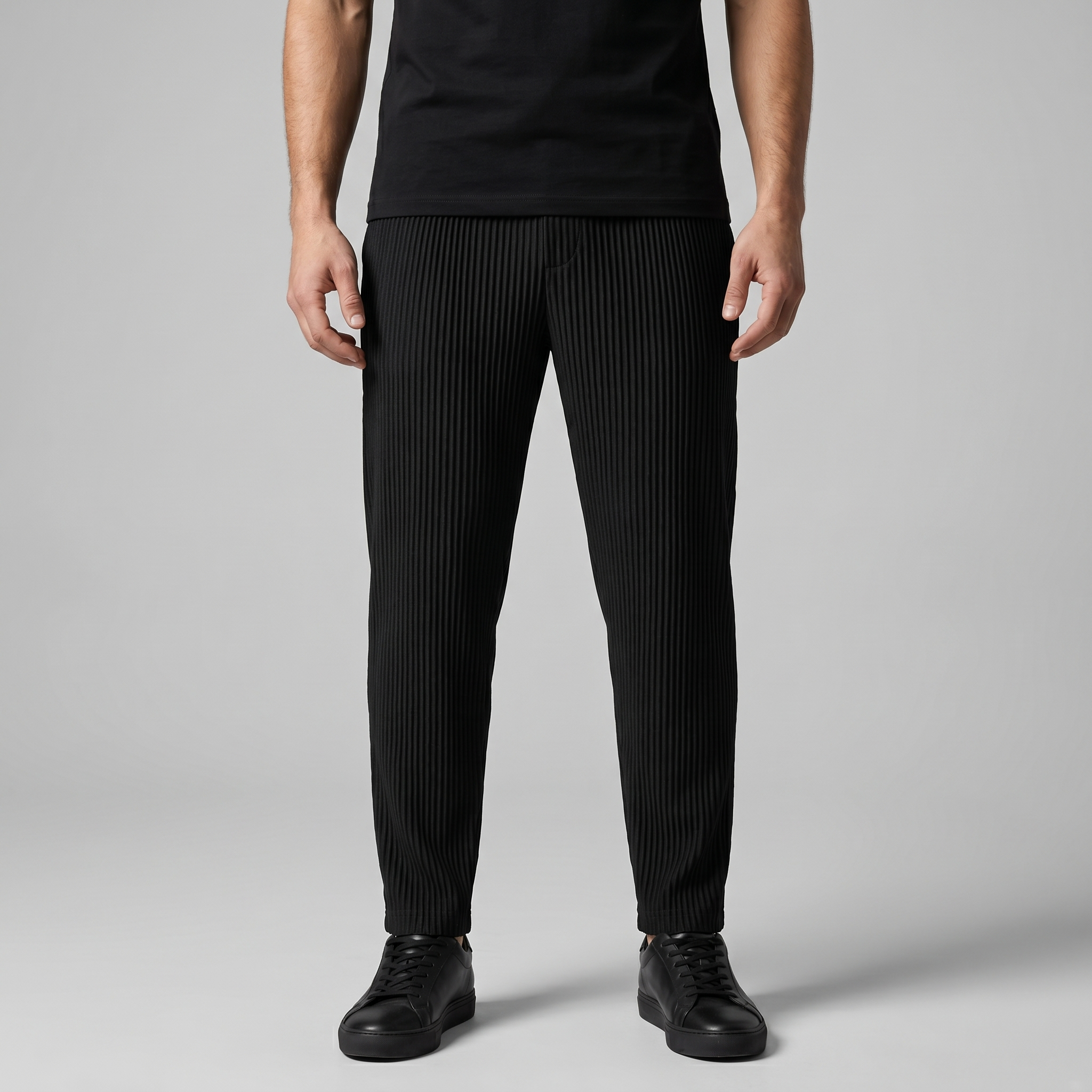 Men's Ribbed Cotton Trousers for Casual Everyday Wear