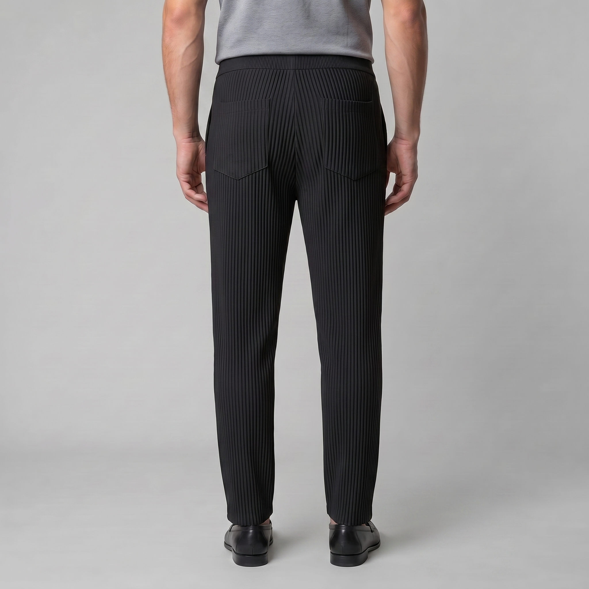 Men's Ribbed Cotton Trousers for Casual Everyday Wear