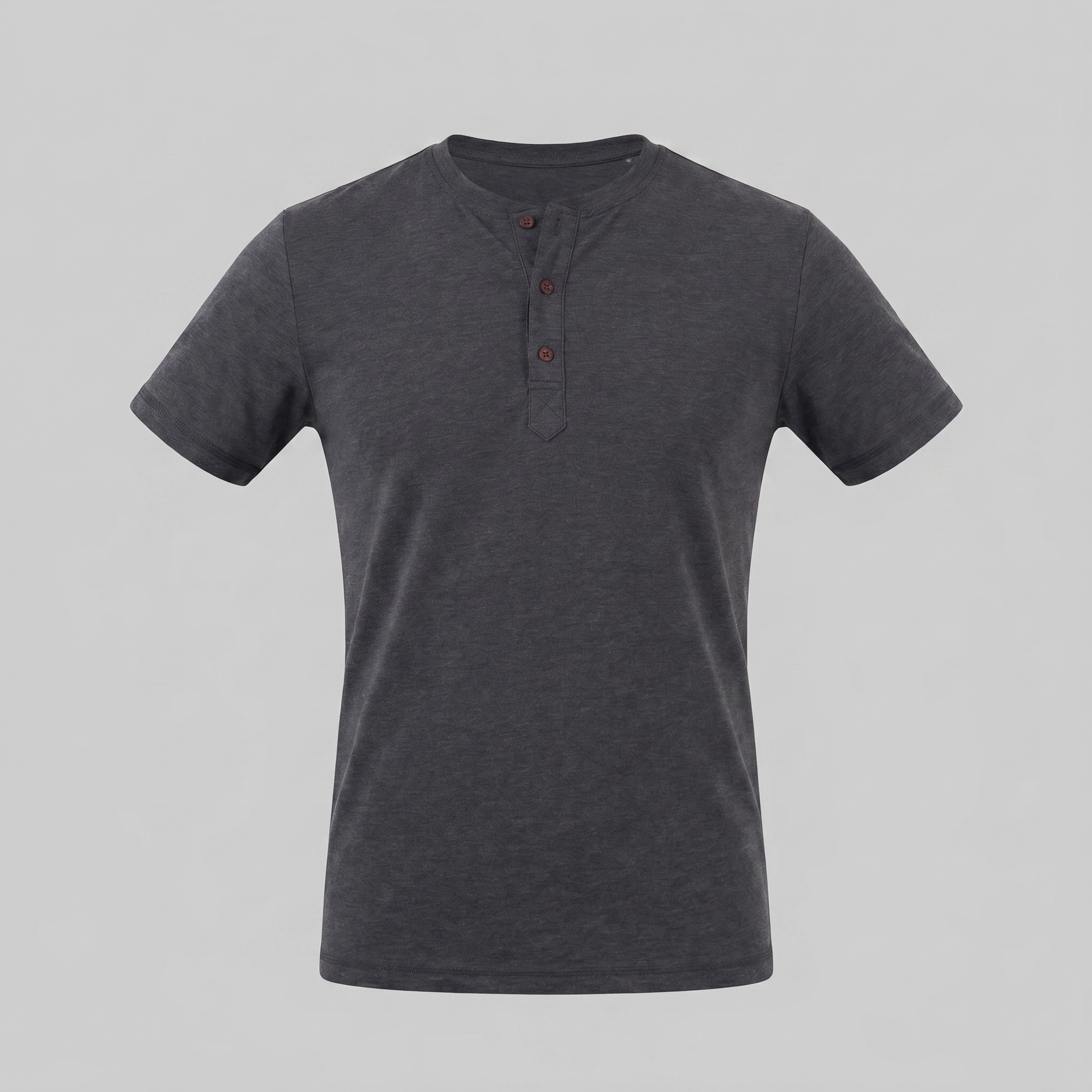 Men's Short Sleeve Cotton Henley Shirt for Casual Wear and Everyday Comfort