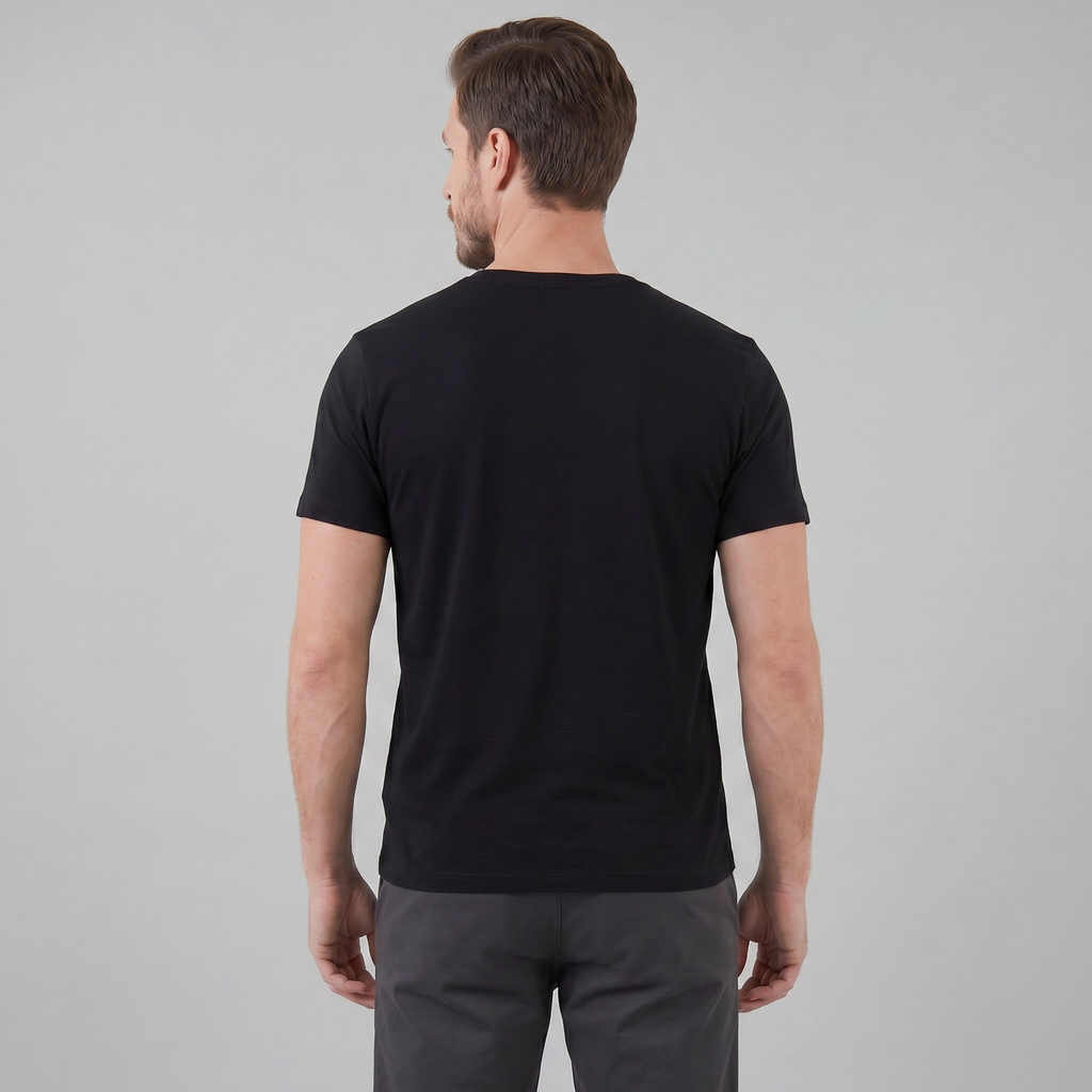 Men's Short Sleeve Cotton Henley Shirt for Casual Wear and Everyday Comfort
