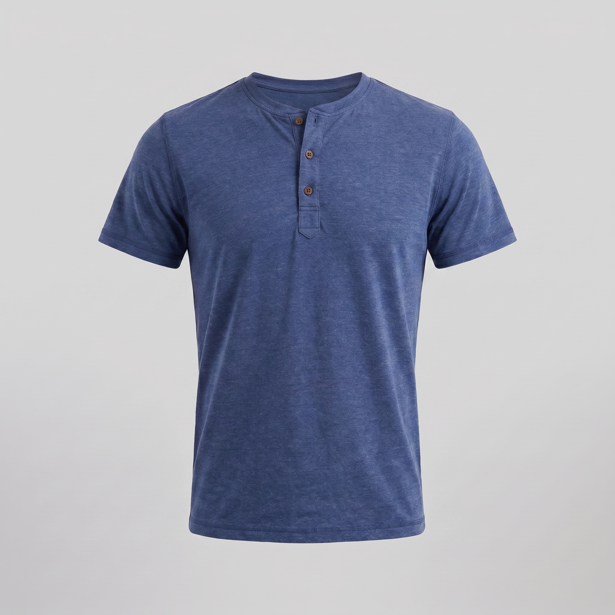 Men's Short Sleeve Cotton Henley Shirt for Casual Wear and Everyday Comfort