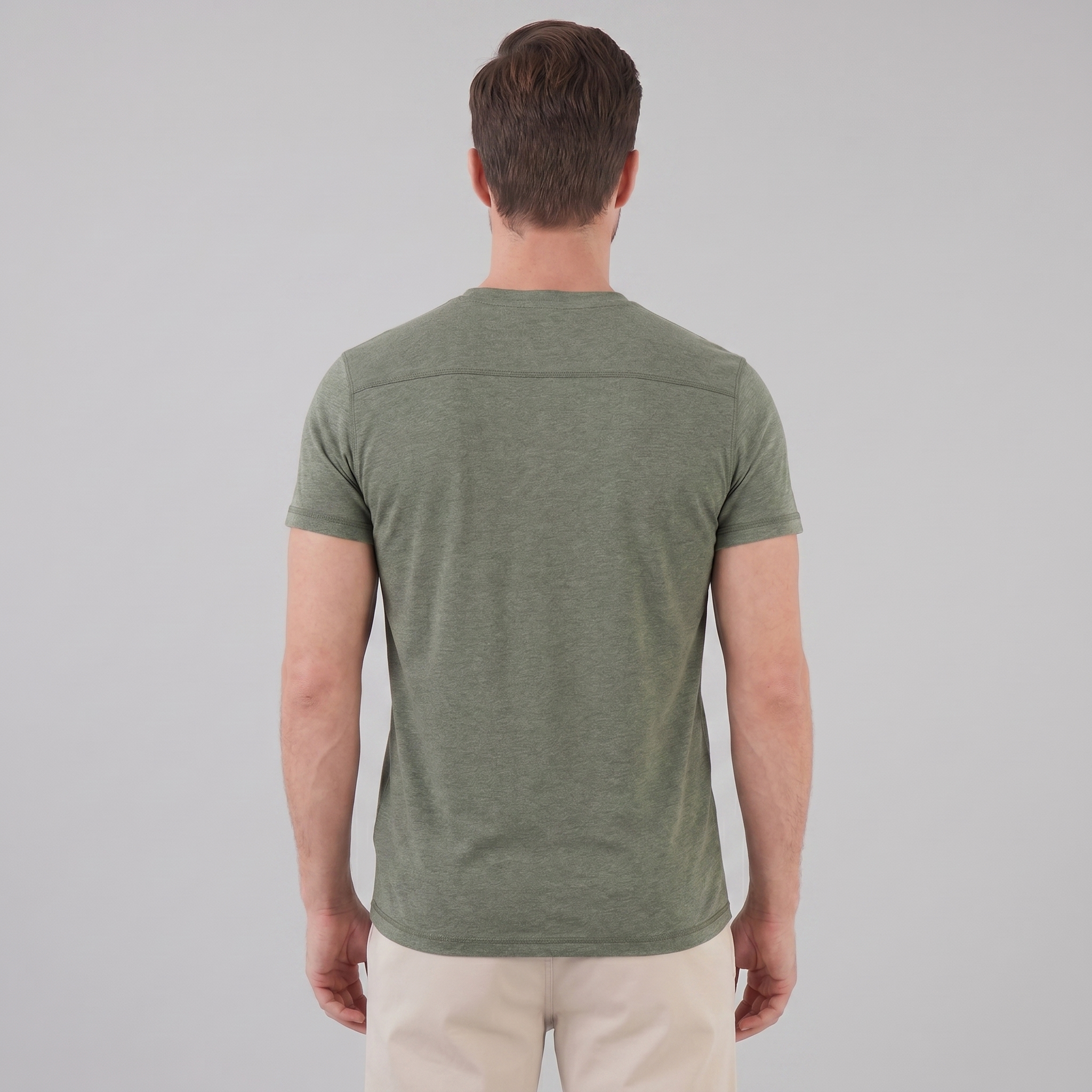 Men's Short Sleeve Cotton Henley Shirt for Casual Wear and Everyday Comfort