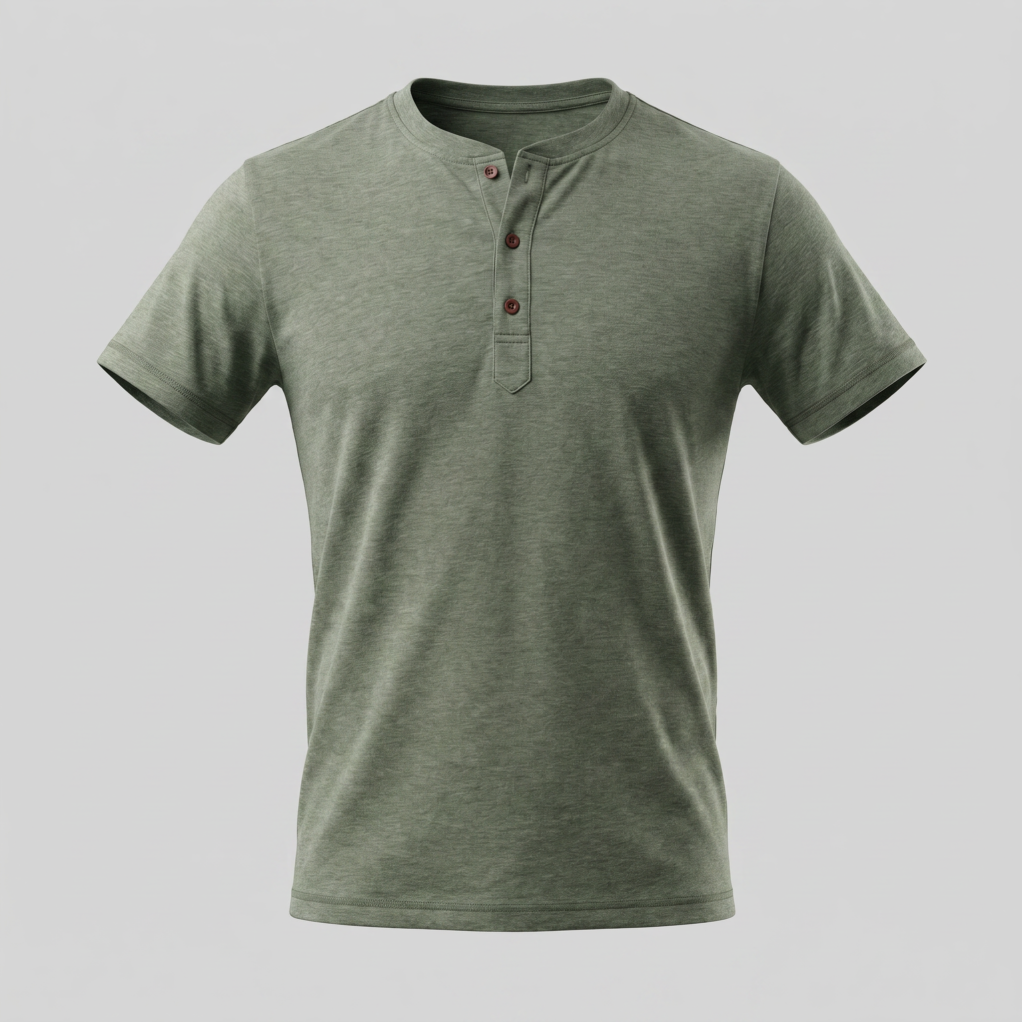Men's Short Sleeve Cotton Henley Shirt for Casual Wear and Everyday Comfort