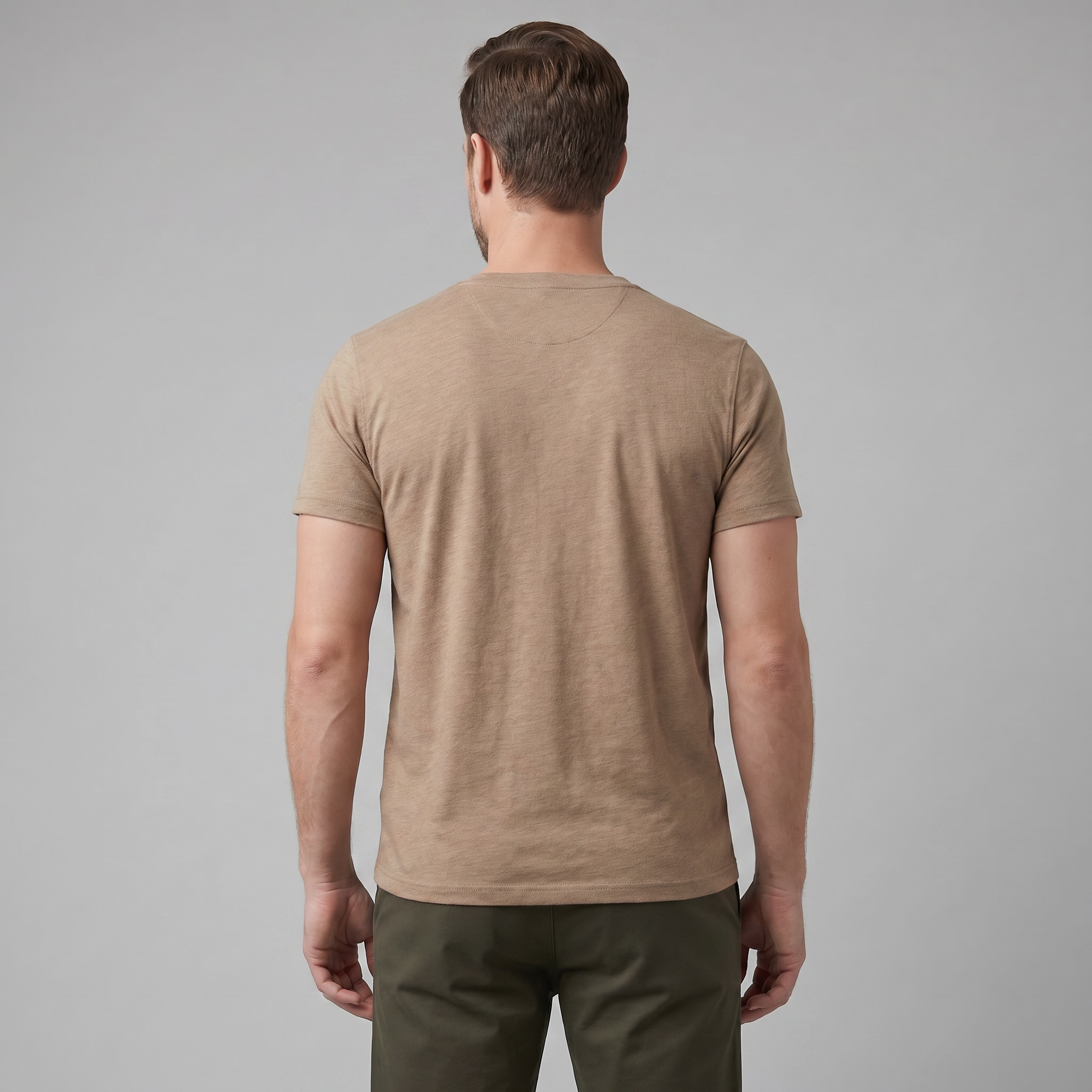 Men's Short Sleeve Cotton Henley Shirt for Casual Wear and Everyday Comfort