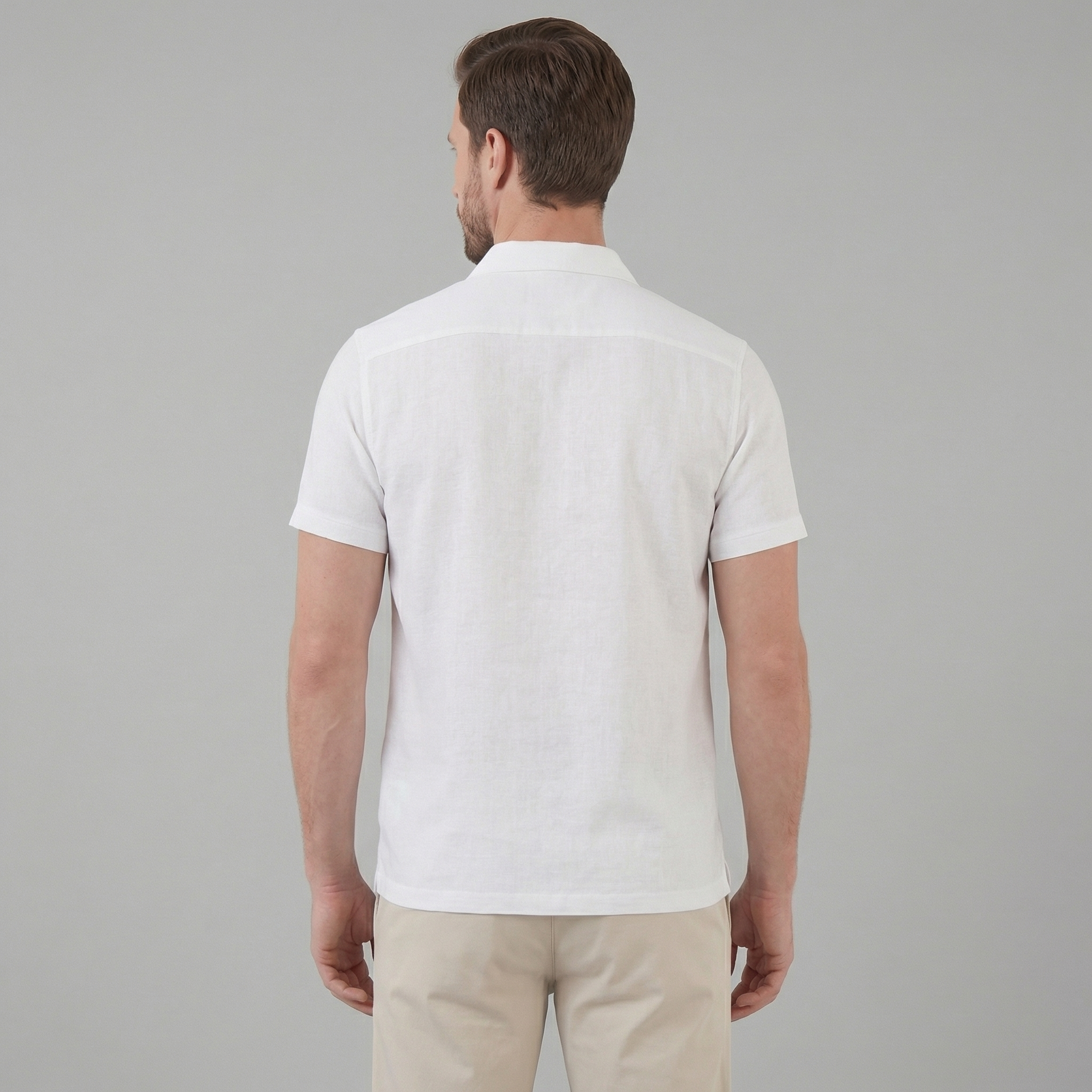Men's Short Sleeve Polo Shirt - Lightweight Cotton - Casual Summer Wear