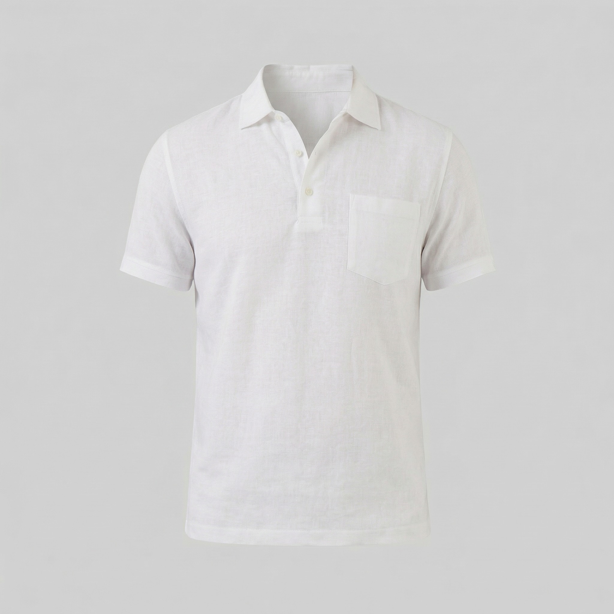 Men's Short Sleeve Polo Shirt - Lightweight Cotton - Casual Summer Wear
