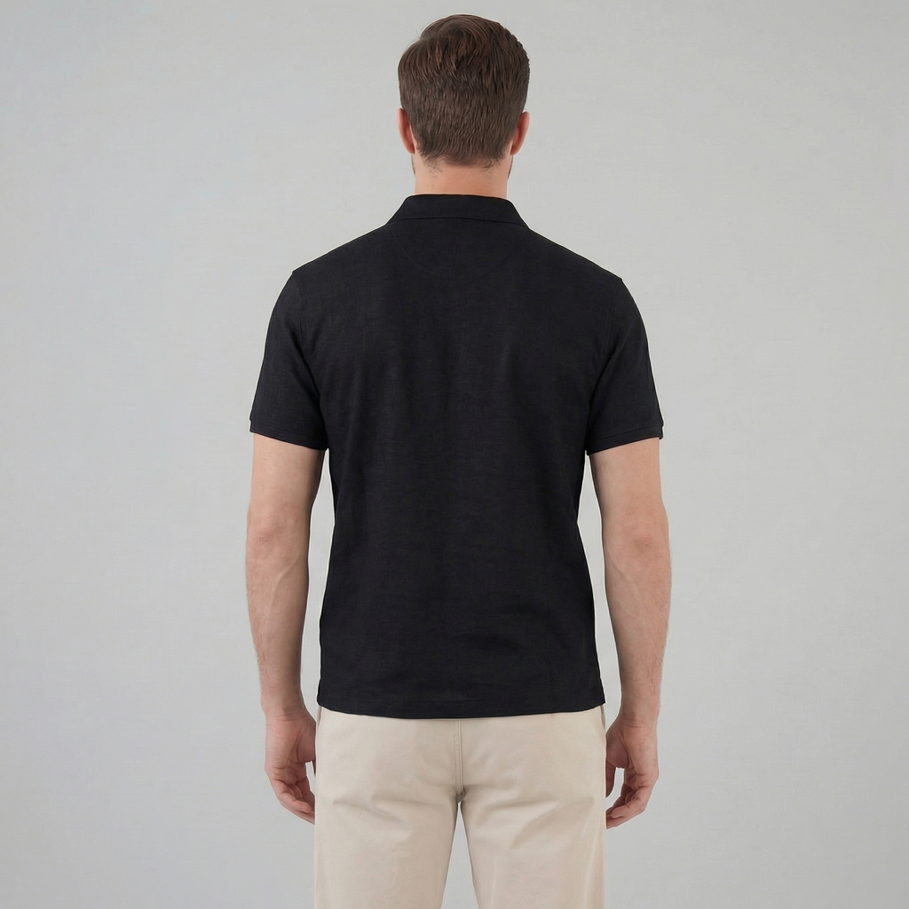Men's Short Sleeve Polo Shirt - Lightweight Cotton - Casual Summer Wear